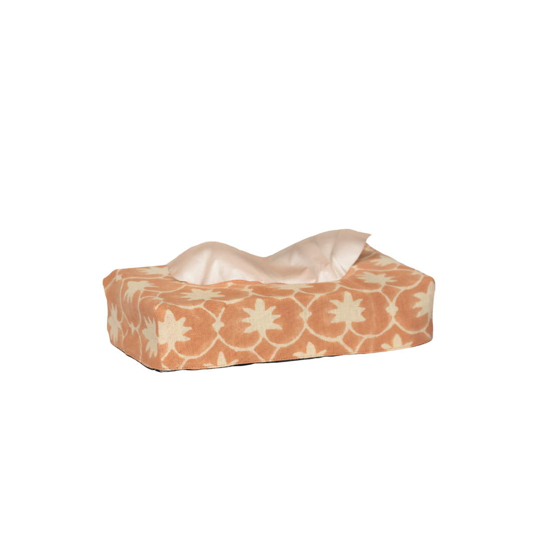 Skinny Palm Grove Linen Tissue Box Cover