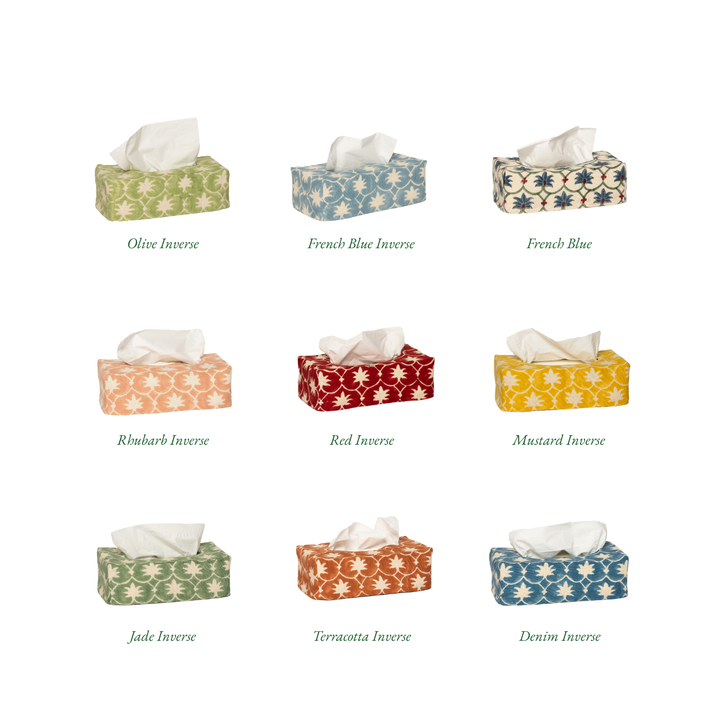 The OG Palm Grove Linen Tissue Box Cover