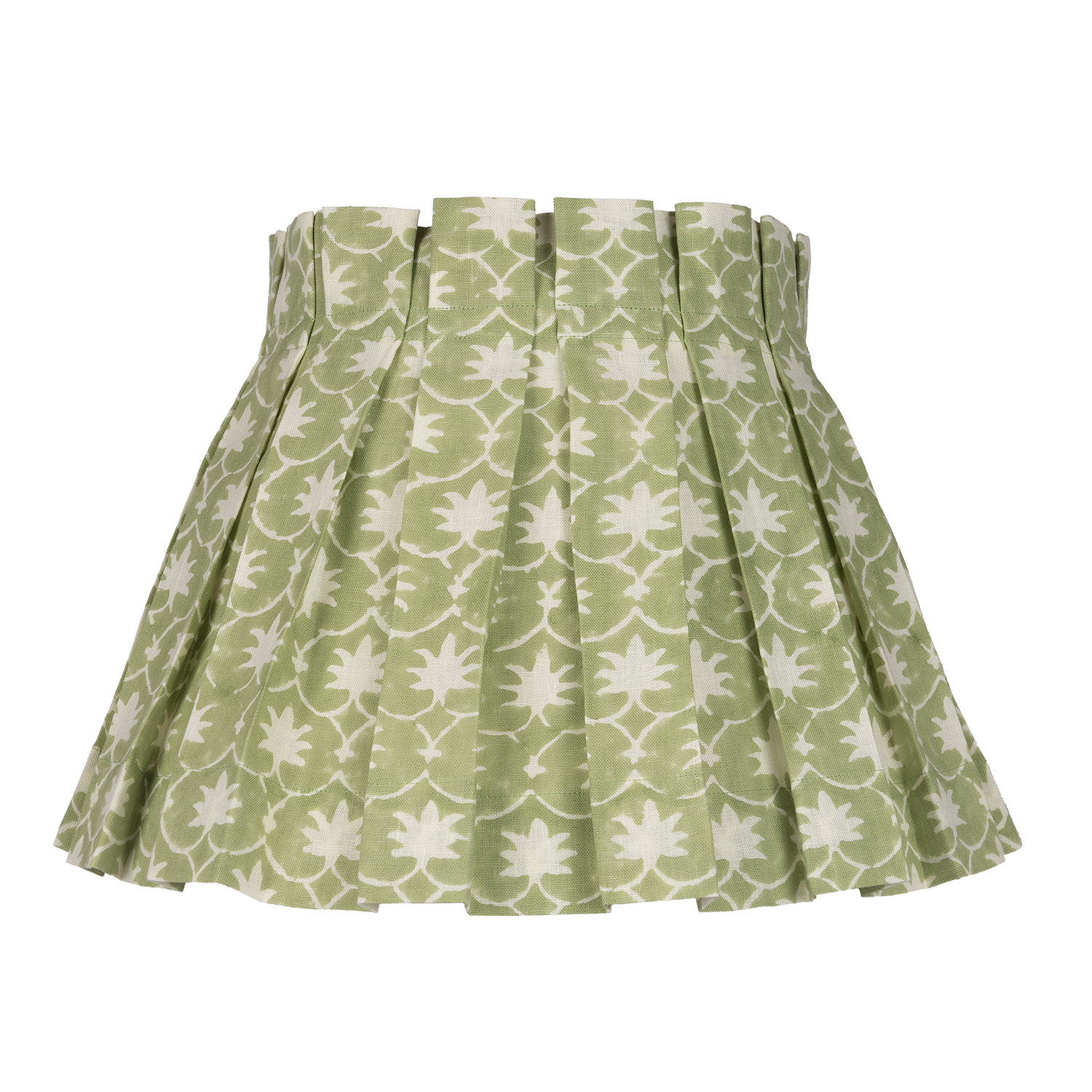 Palm Grove Linen Box Pleat Lampshades