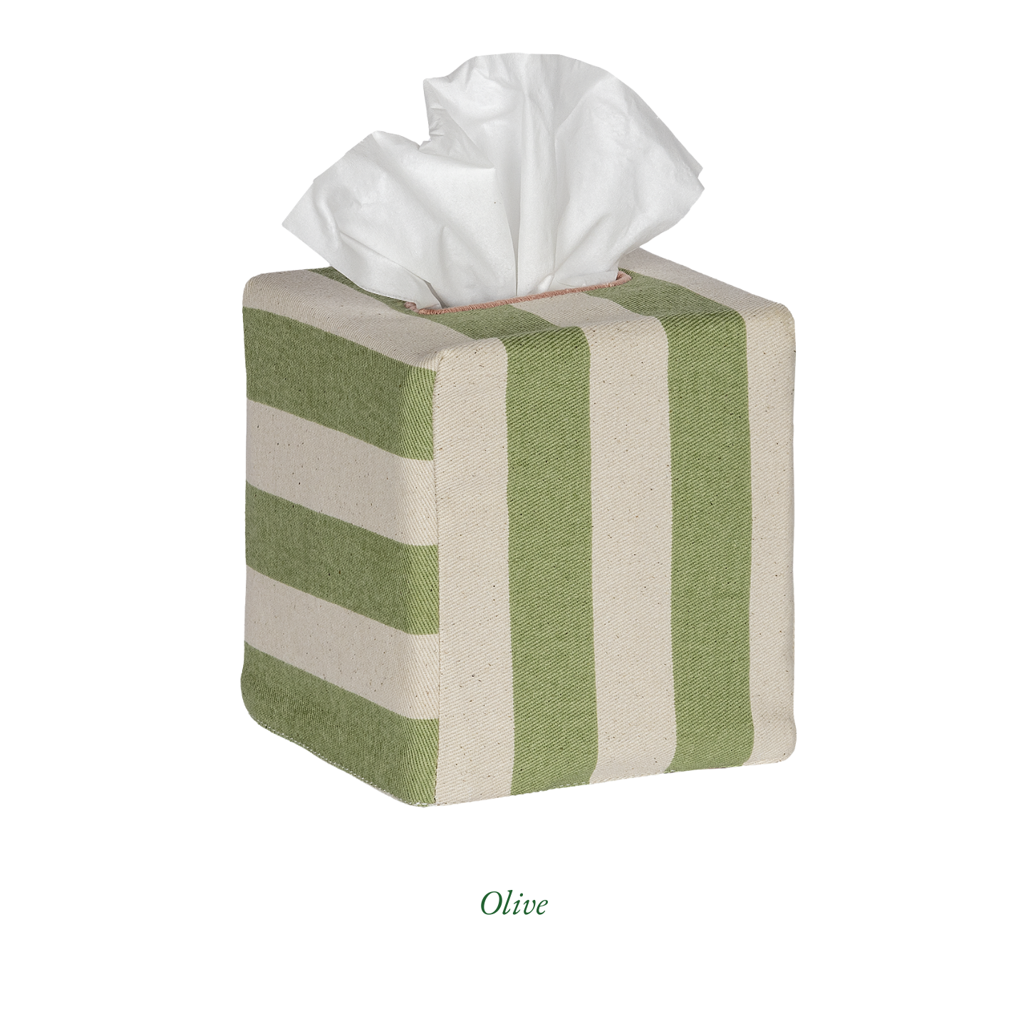 Square Tangier Stripe Tissue Box Cover