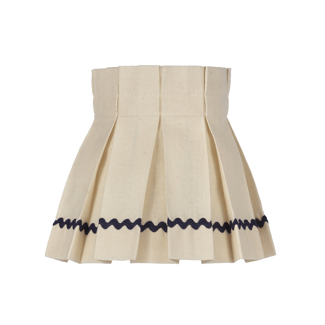 6” Single Navy Ric Rac Candle Clip Lampshade - Alice Palmer & Co