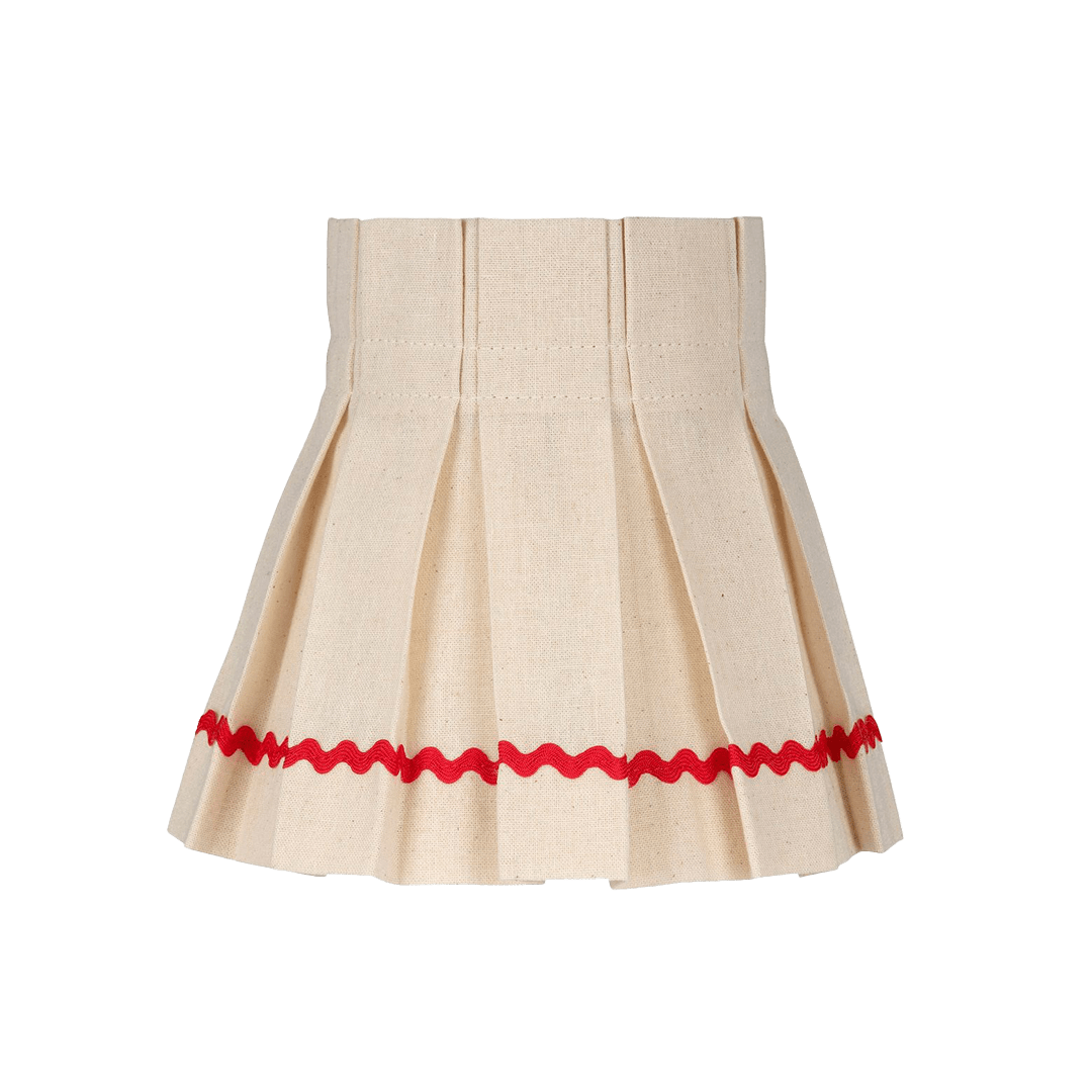 6" Single Red Ric Rac Candle Clip Lampshade - Alice Palmer & Co