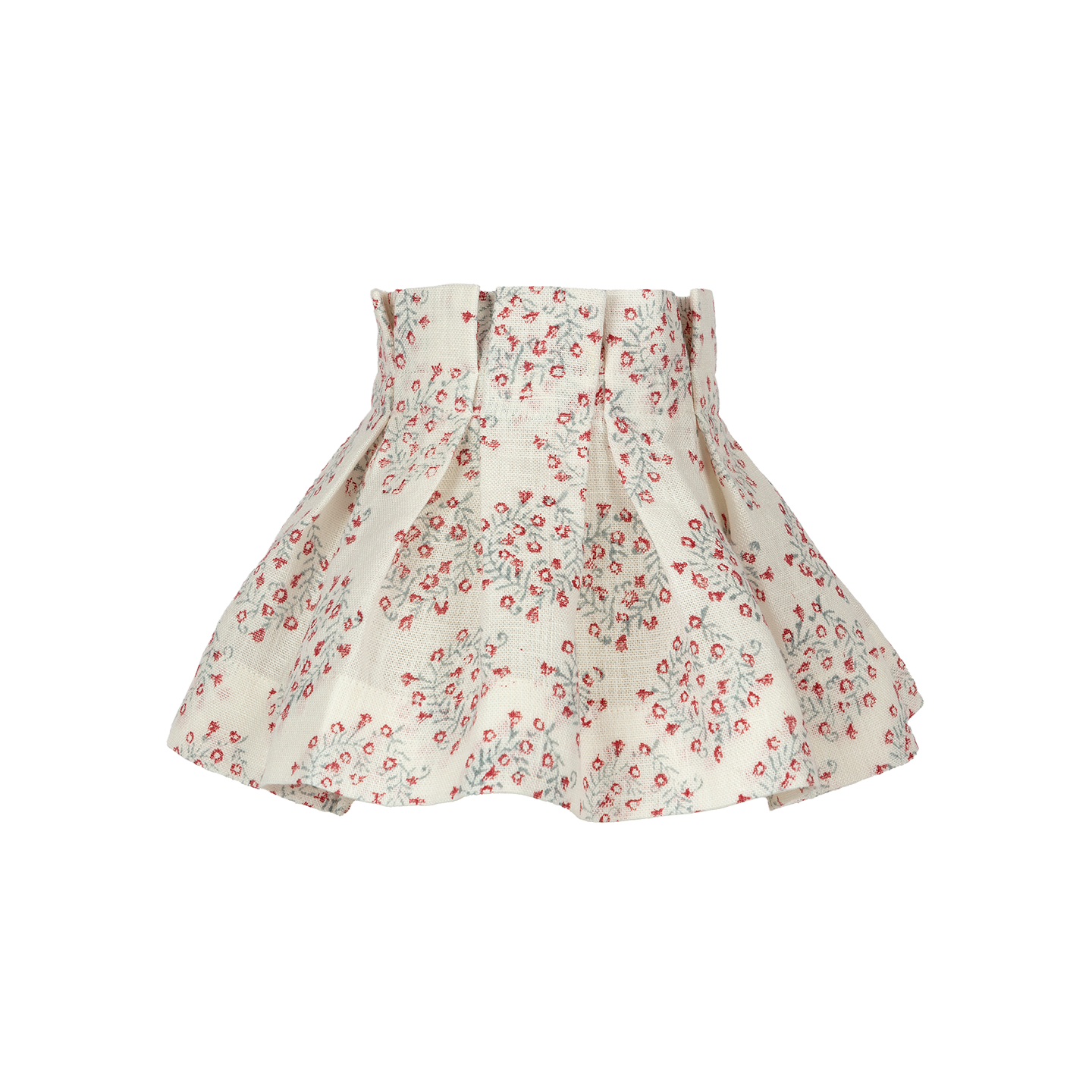 6 inch Floral Posy Linen Loose Box Pleat Lampshade