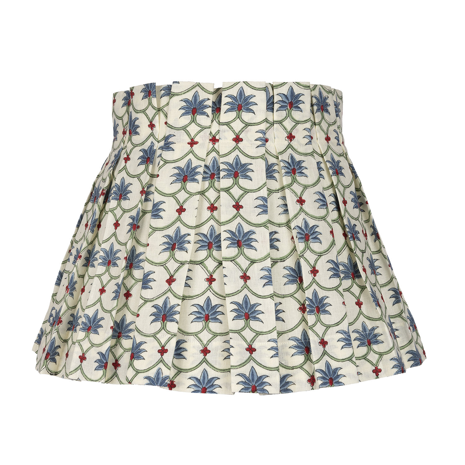 Palm Grove Linen Box Pleat Lampshades
