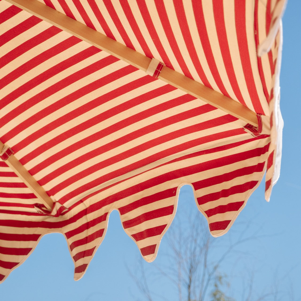 Tangier Red Stripe Parasol