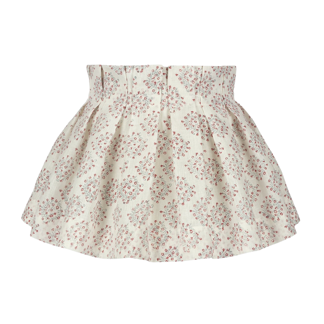 Floral Posy Linen Box Pleat Lampshades