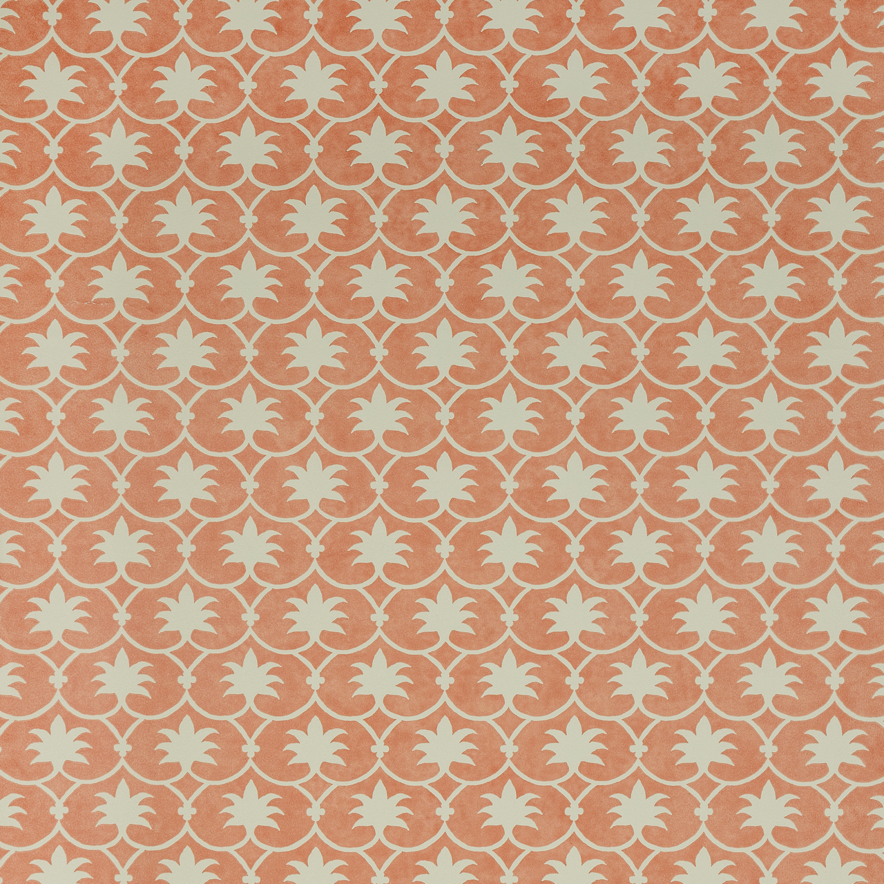 Palm Grove Wallpaper - Rhubarb Inverse