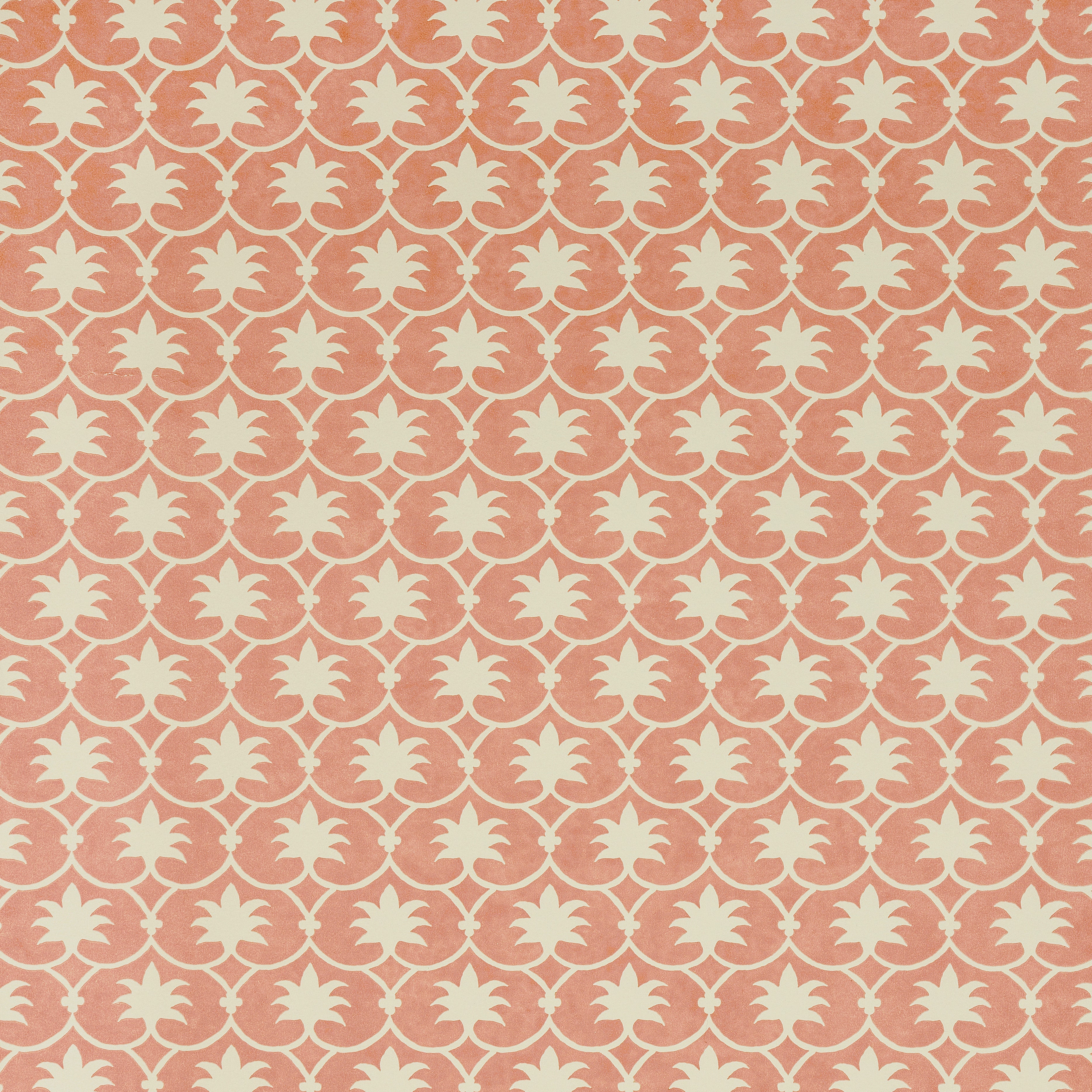 Palm Grove Wallpaper - Rhubarb Inverse