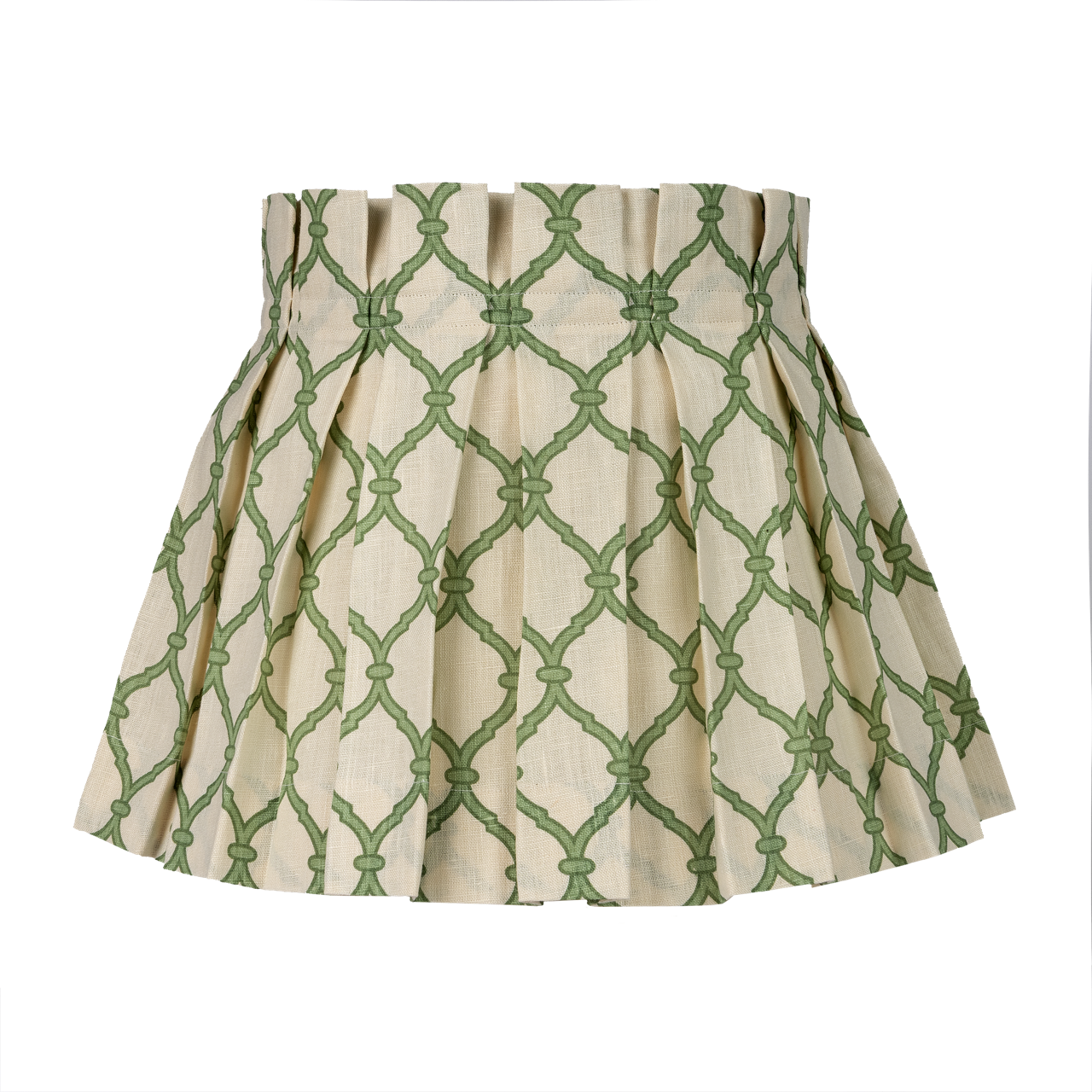 Trellis Linen Box Pleat Lampshades
