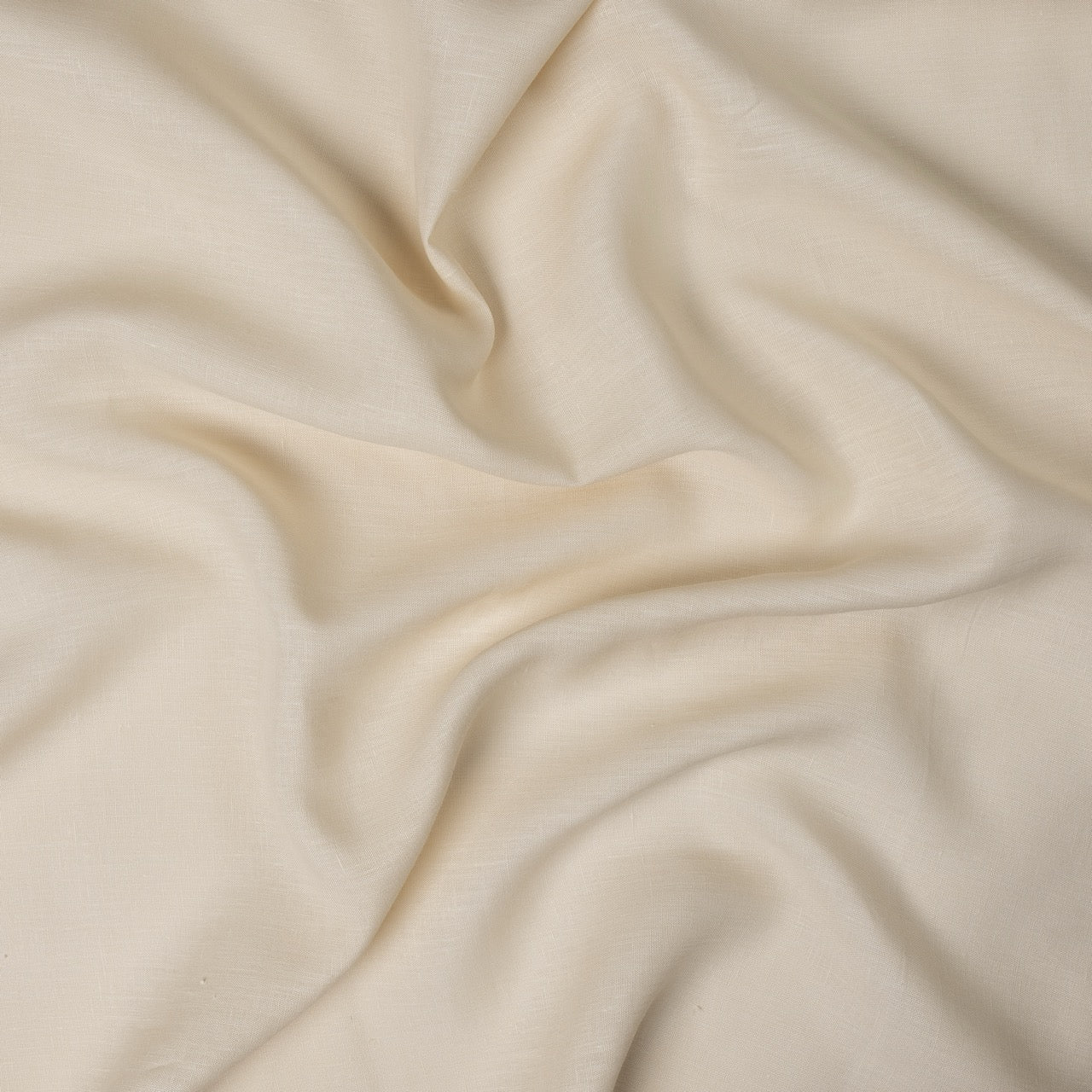 Square Plain Linen Tissue Box Cover - Oat