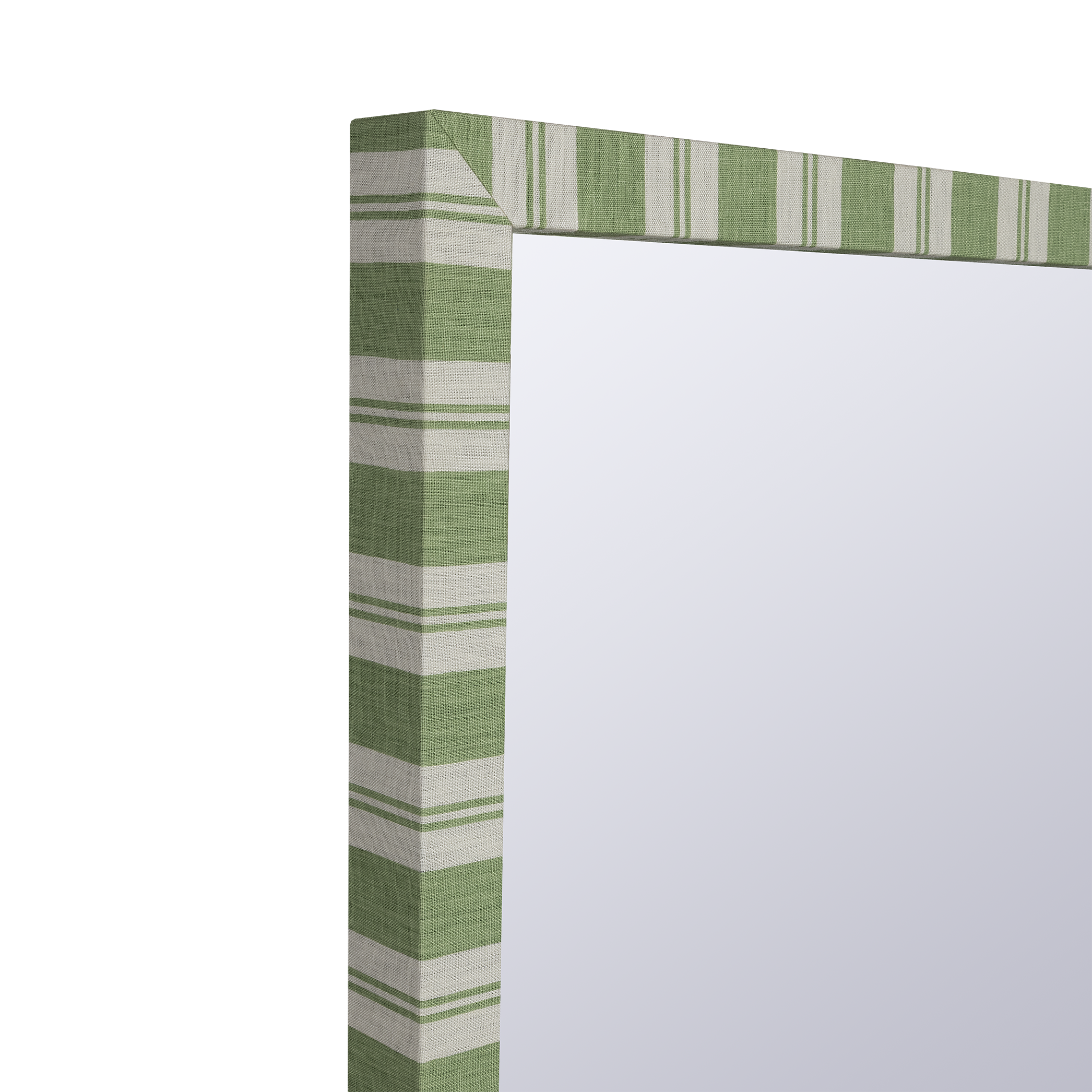 Raj Grasshopper Stripe Fabric Mirror
