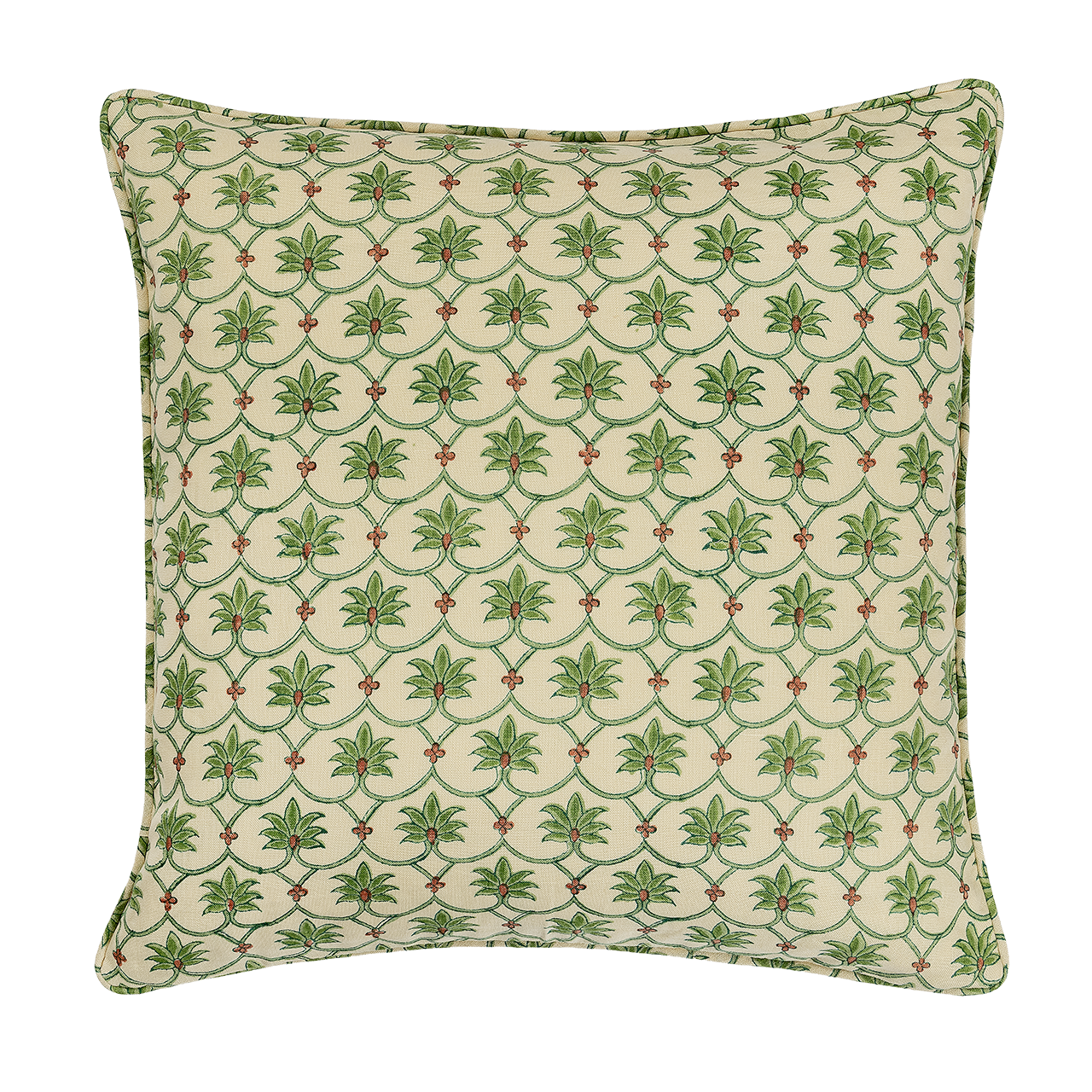 Grasshopper Palm Grove Square Cushion