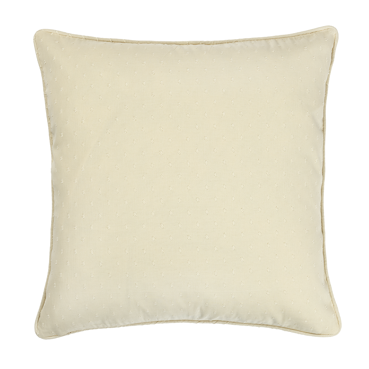 Cream Swiss Dot Square Cushion