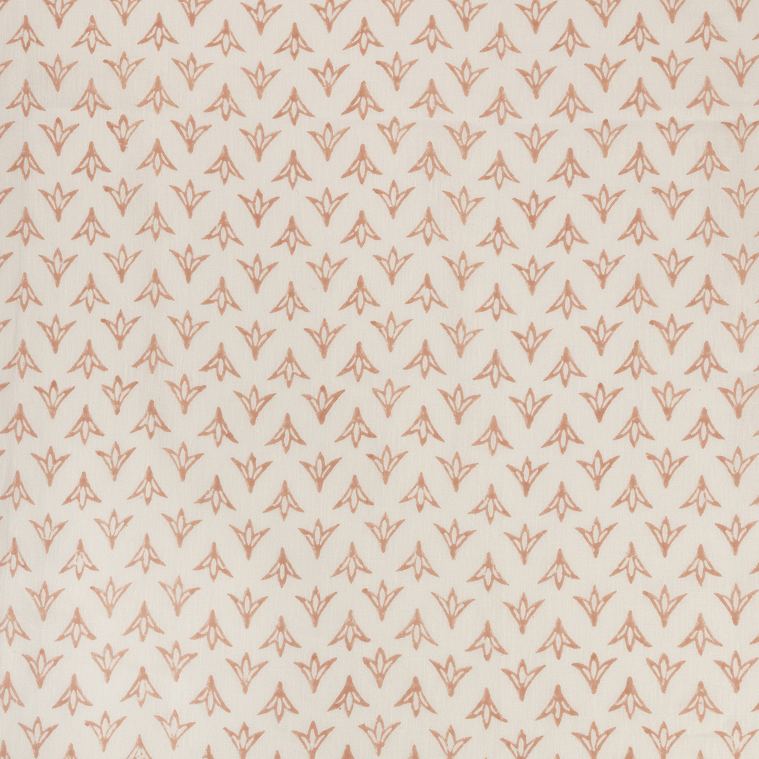 Flamingo Papaya Linen Fabric (Milk Base)