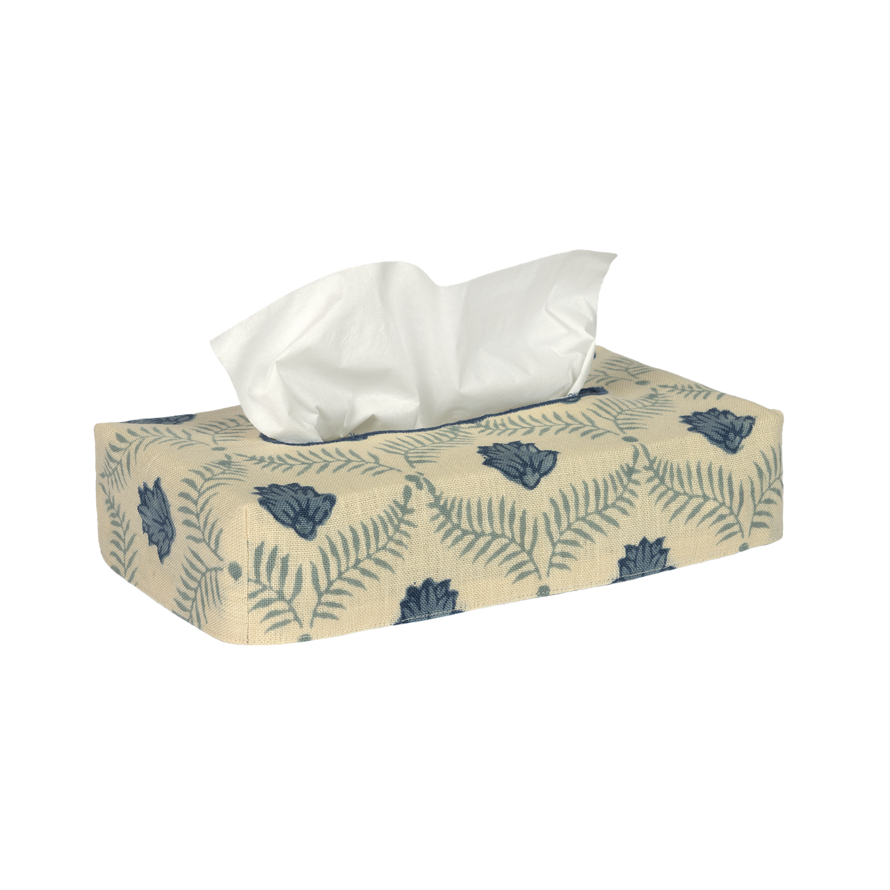 Skinny Lotus Linen Tissue Box Cover