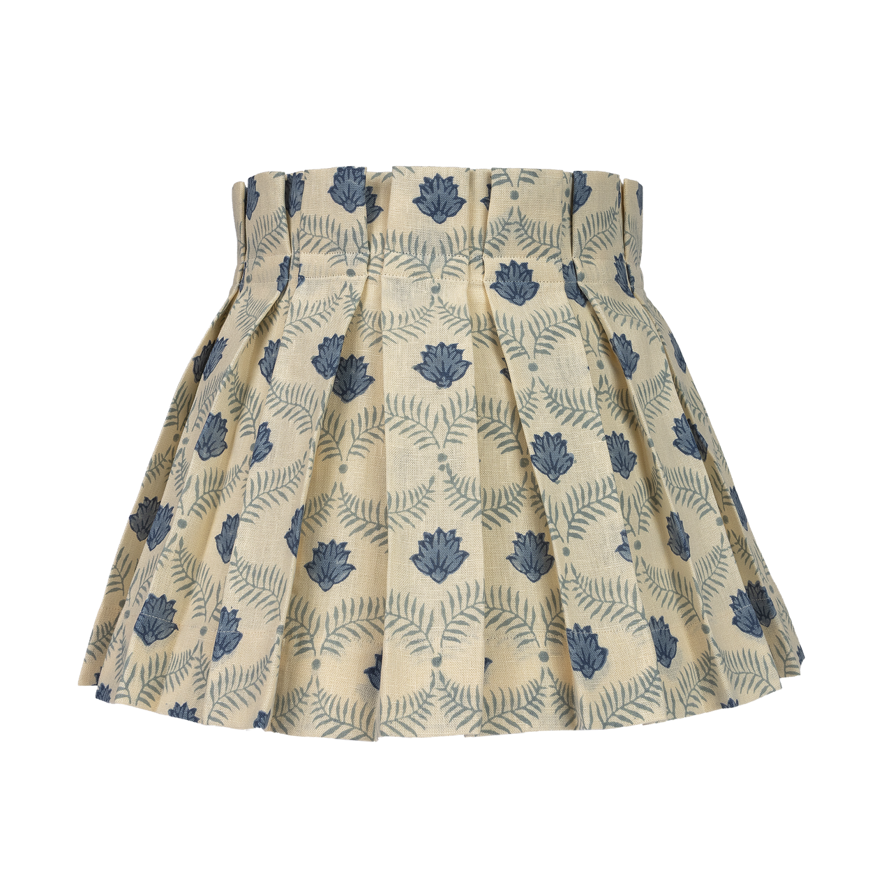 Lotus Provençal Linen Structured Box Pleat Lampshade