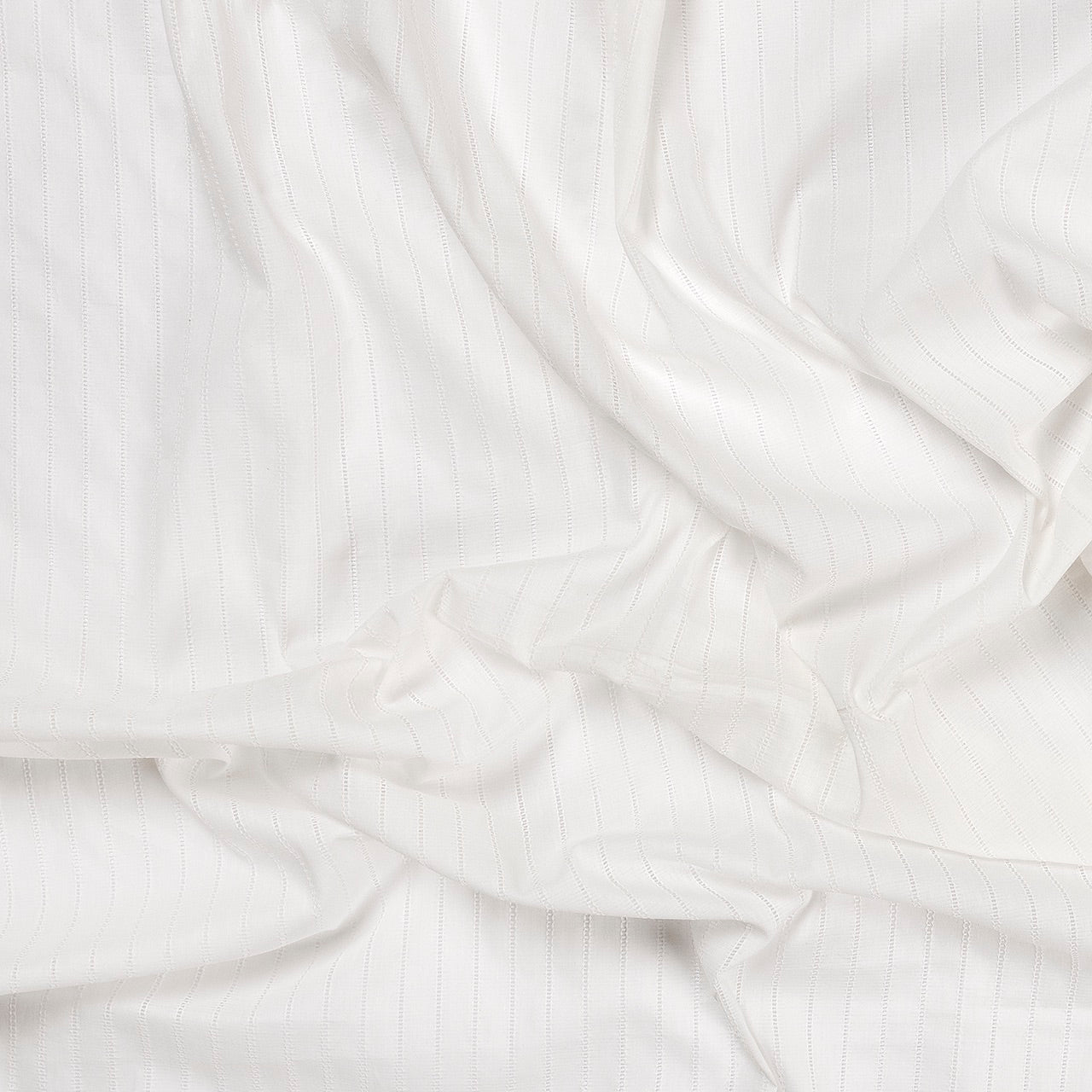 Pimlico Stripe Fabric - White