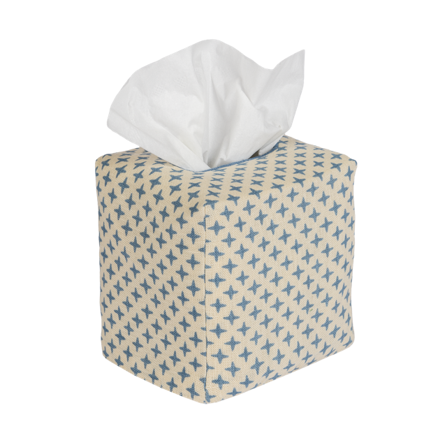 Square Fez Cross Linen Tissue Box Cover