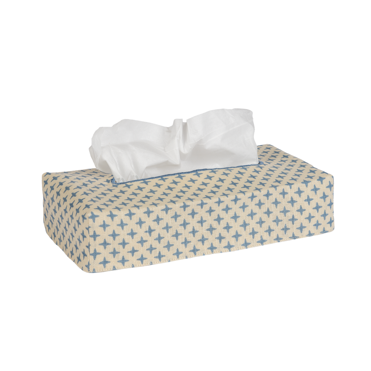 Skinny Fez Cross Linen Tissue Box Cover
