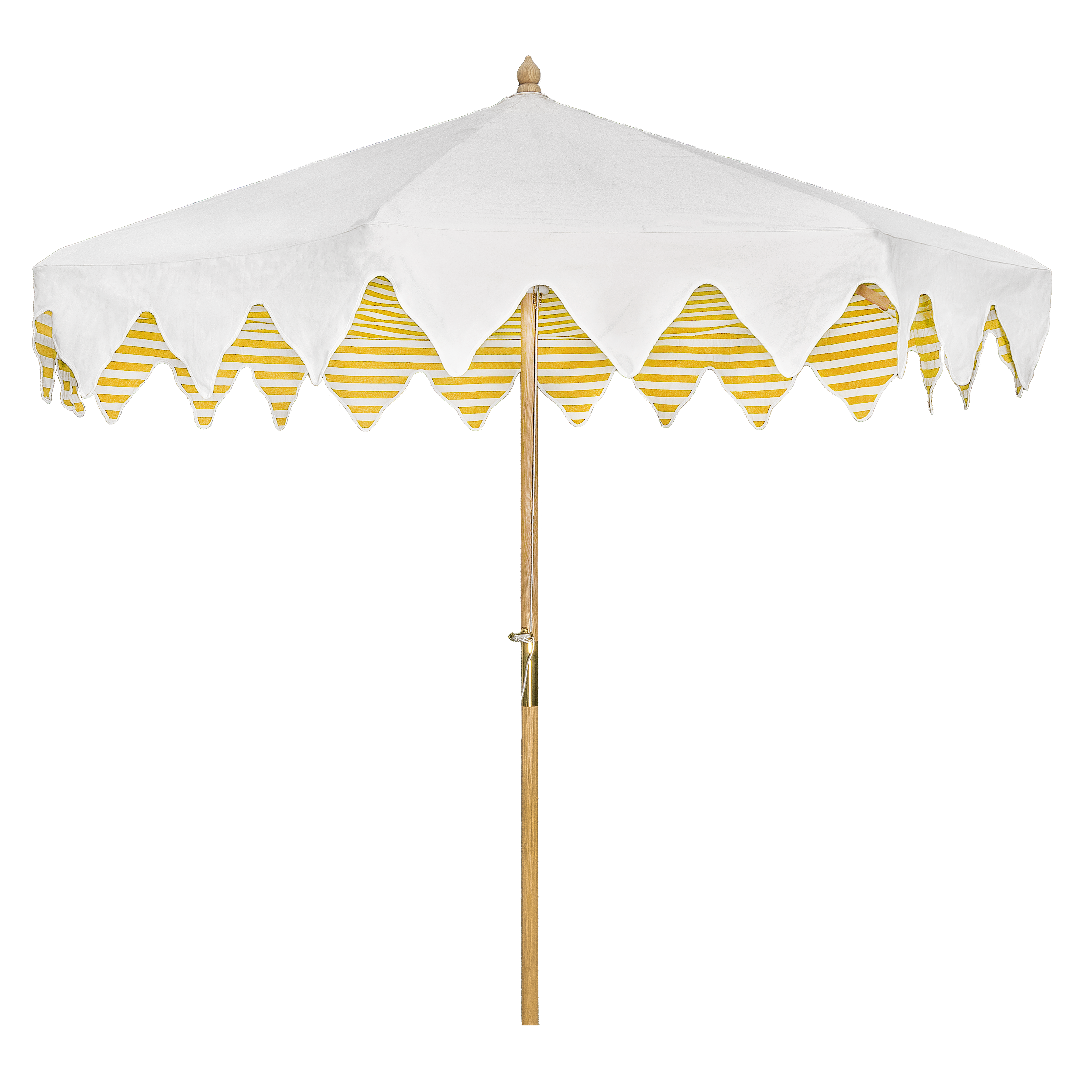 Tangier Mustard Stripe Parasol