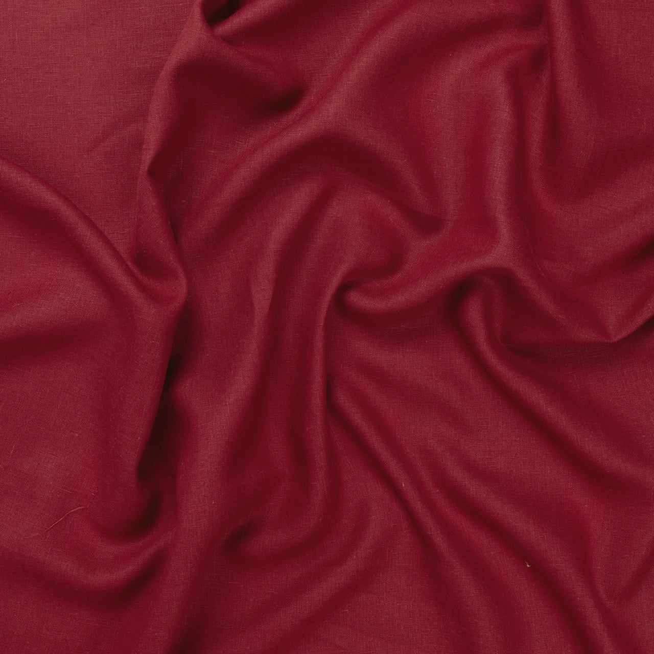 Carmine Linen Fabric