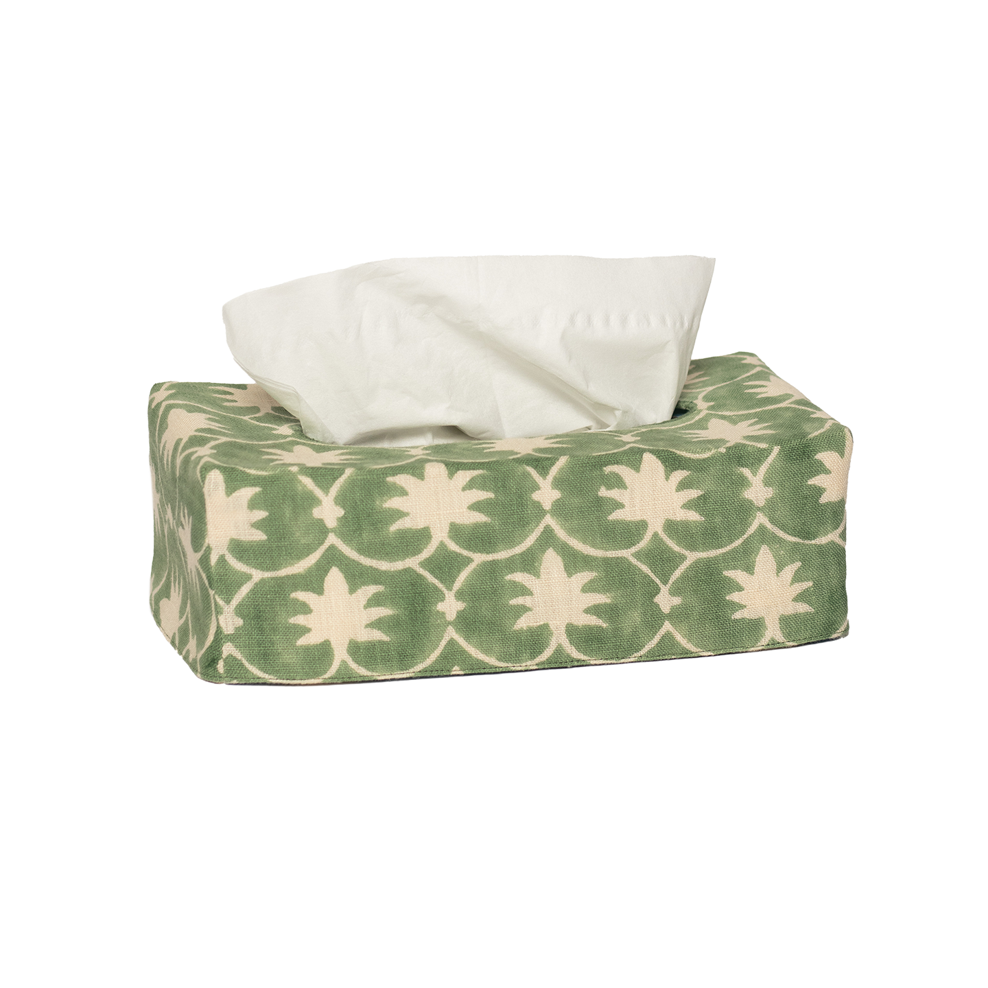 The OG Palm Grove Linen Tissue Box Cover