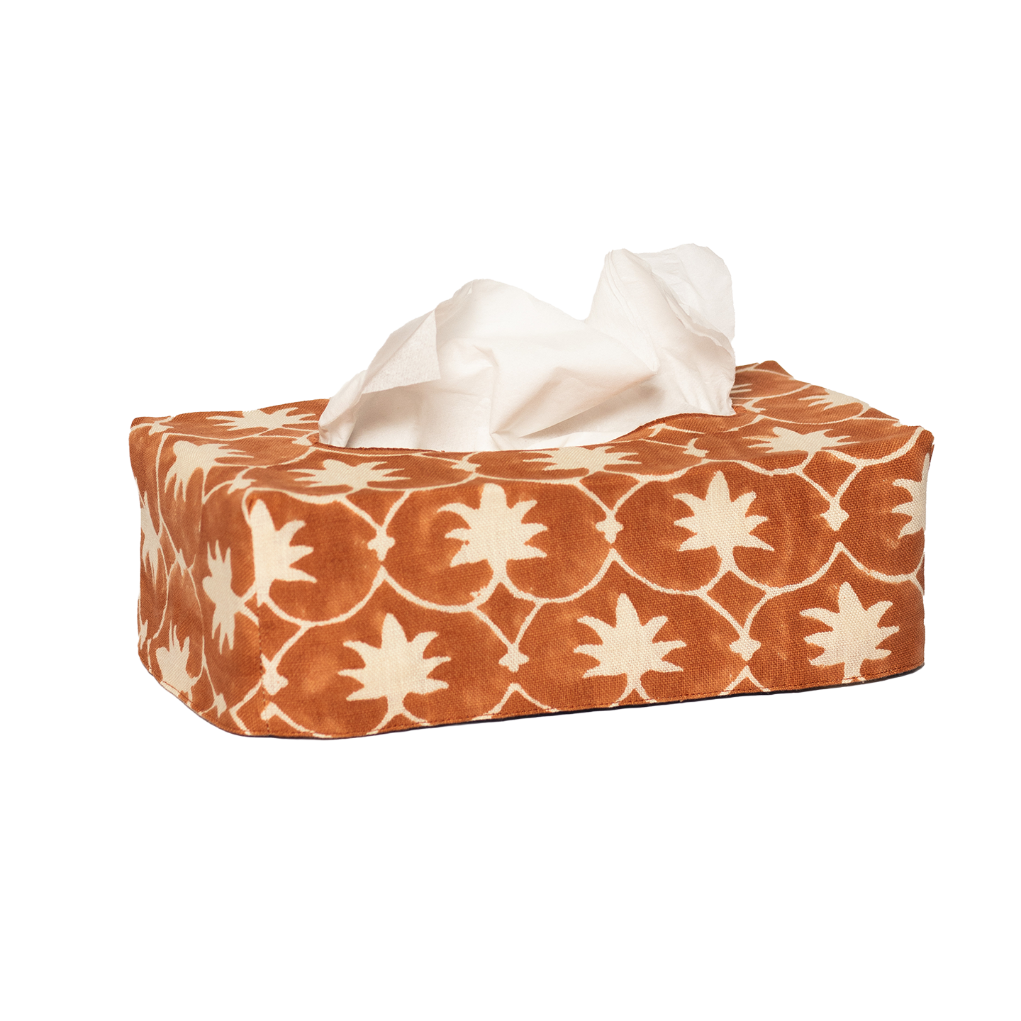 The OG Palm Grove Linen Tissue Box Cover