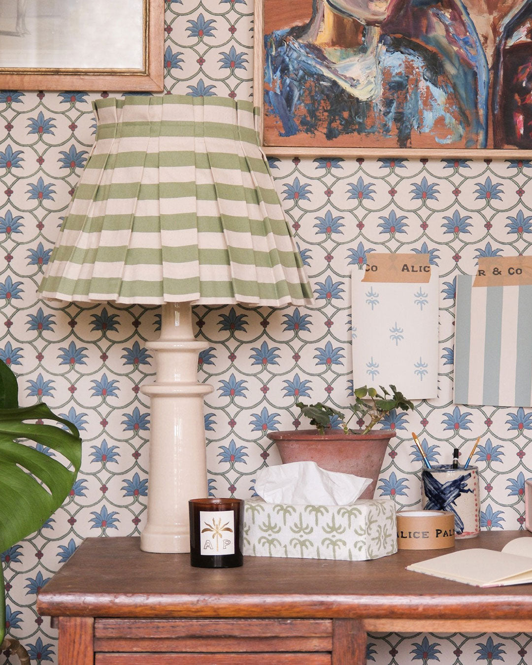 Palm Grove Wallpaper - Peacock