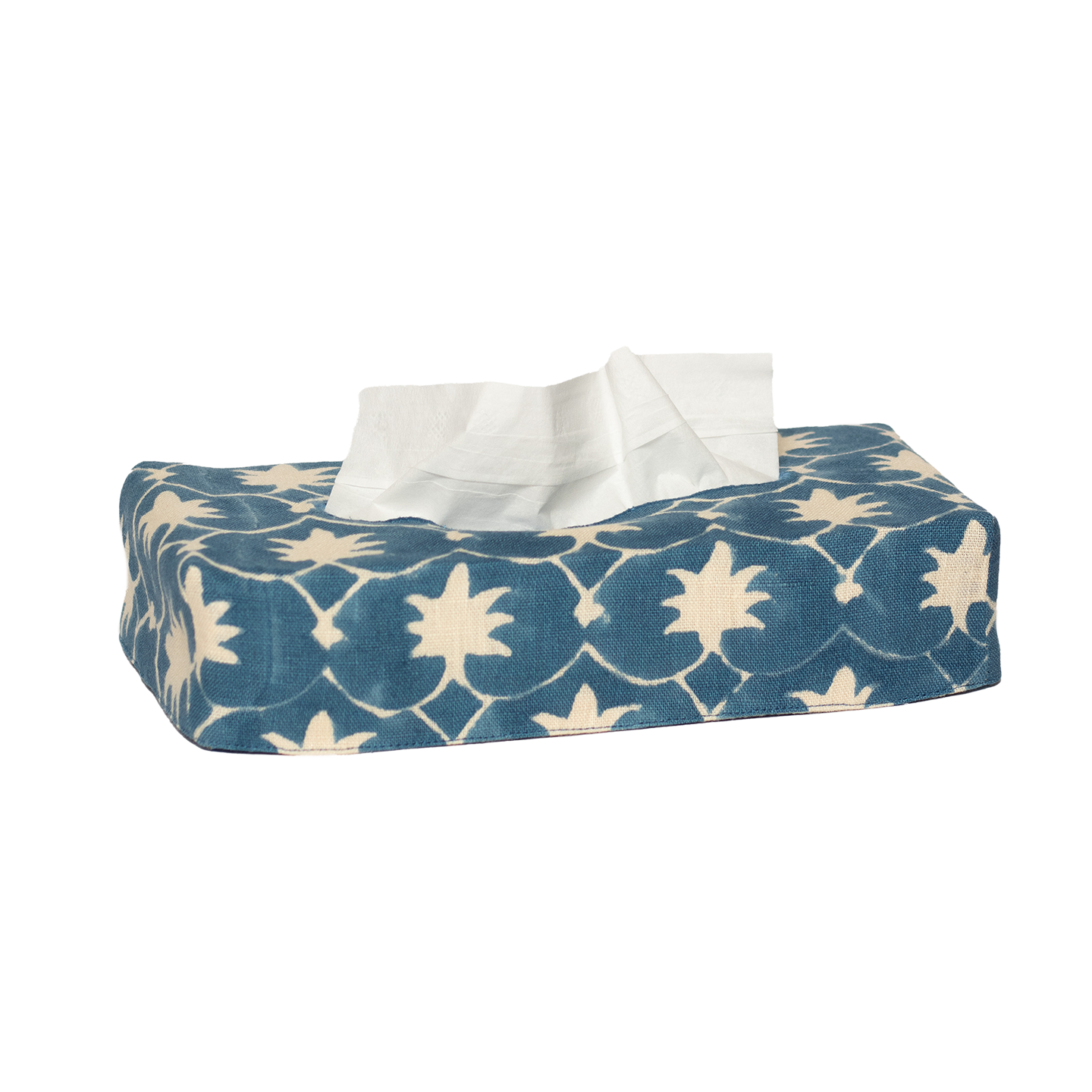 Skinny Palm Grove Linen Tissue Box Cover