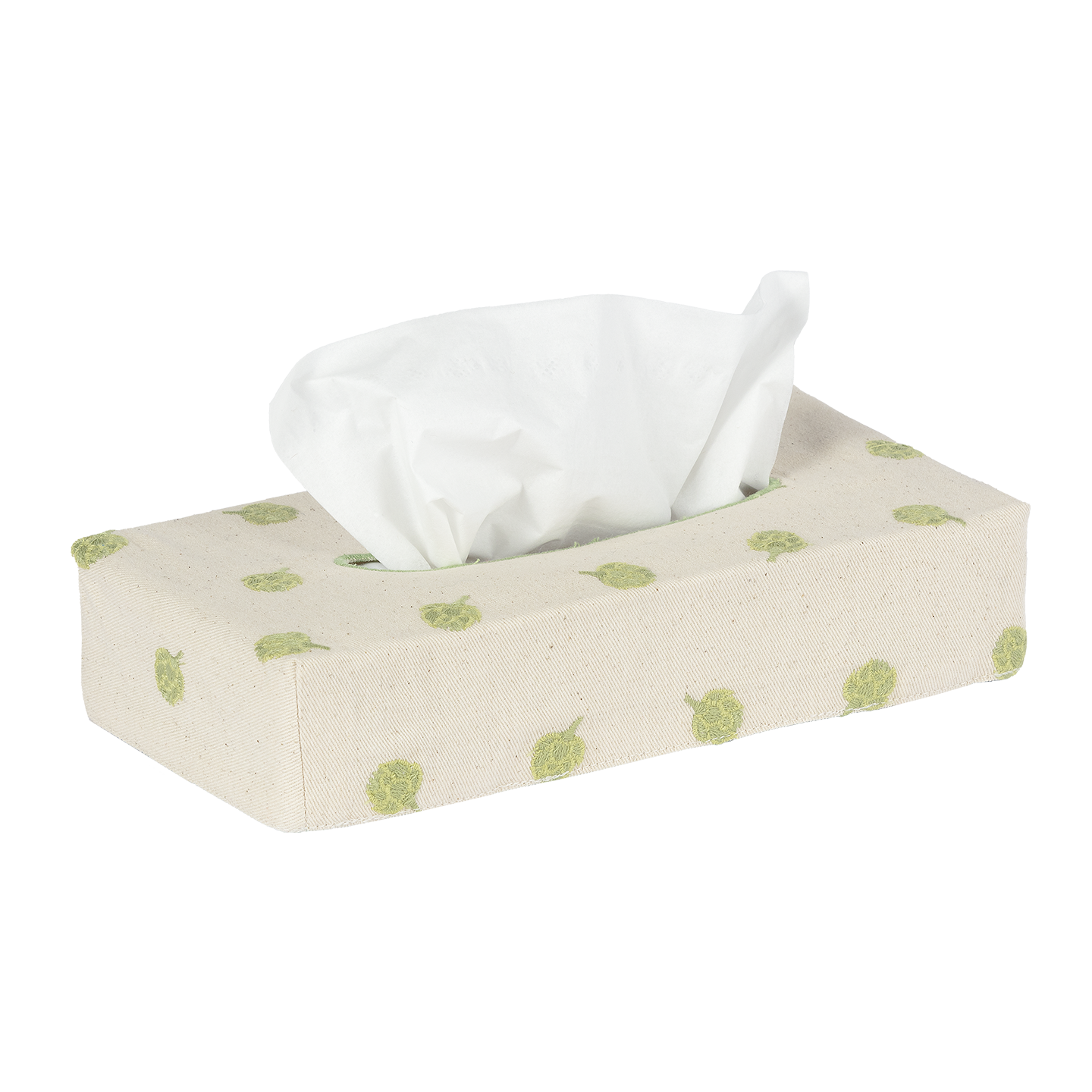 Skinny Embroidered Tissue Box Cover
