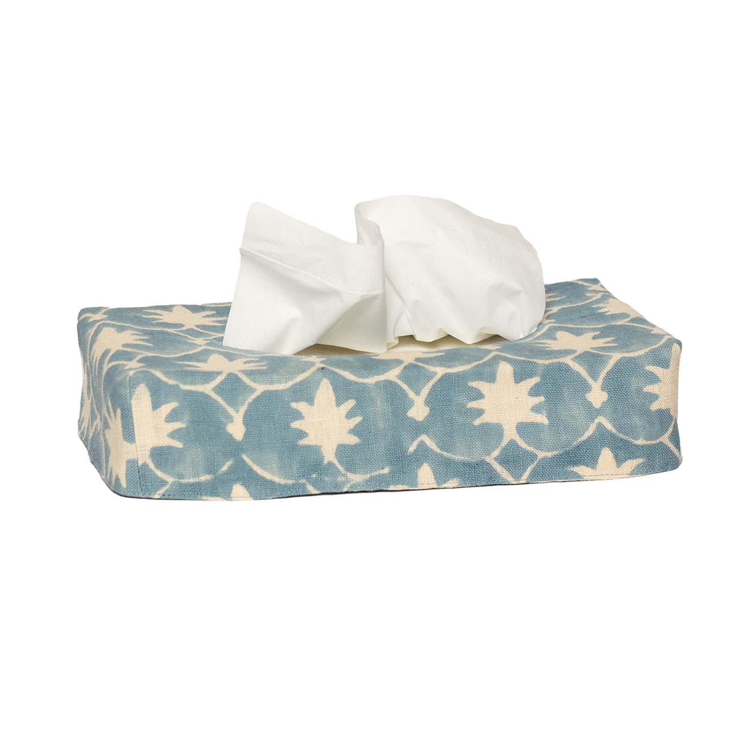 Skinny Palm Grove Linen Tissue Box Cover