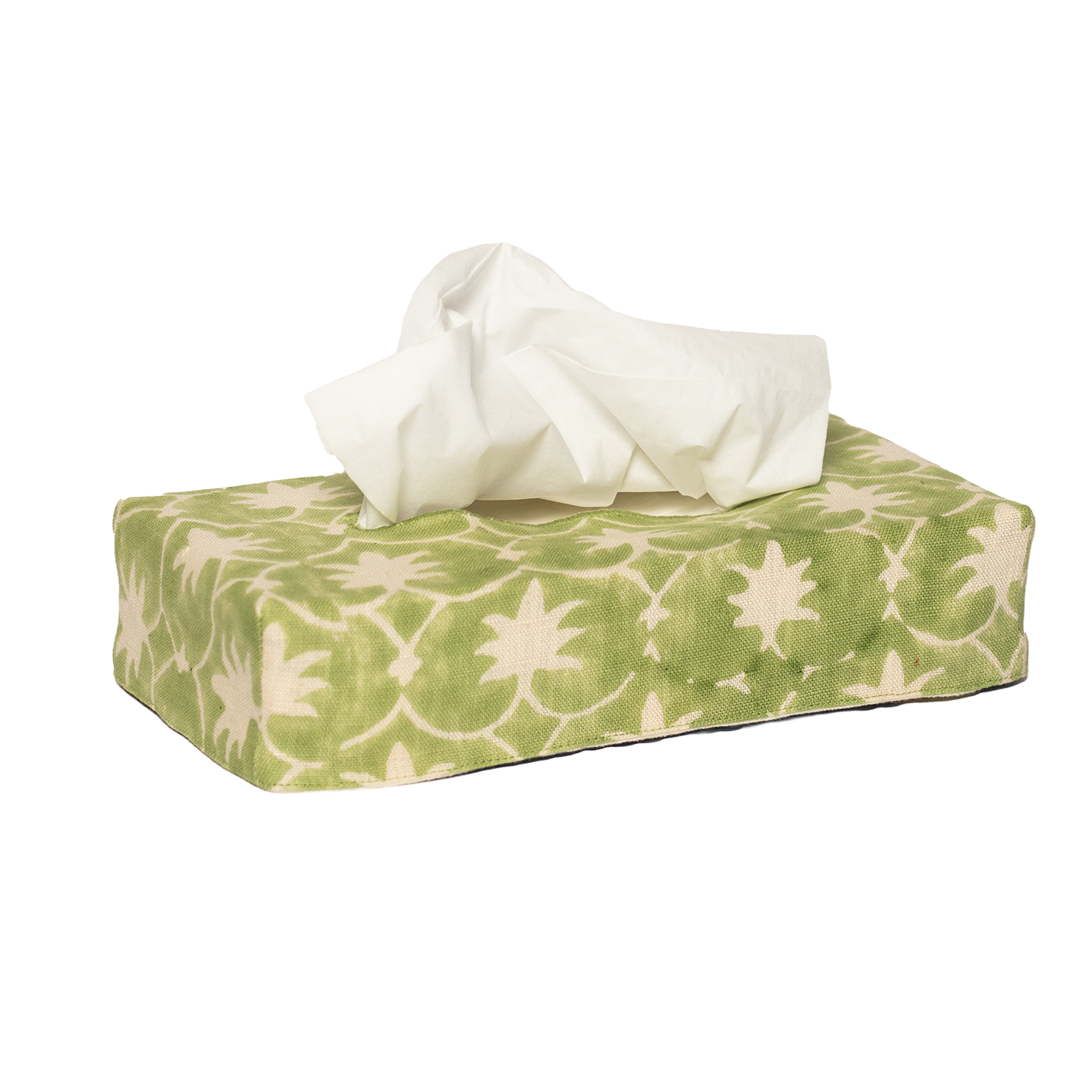 Skinny Palm Grove Linen Tissue Box Cover