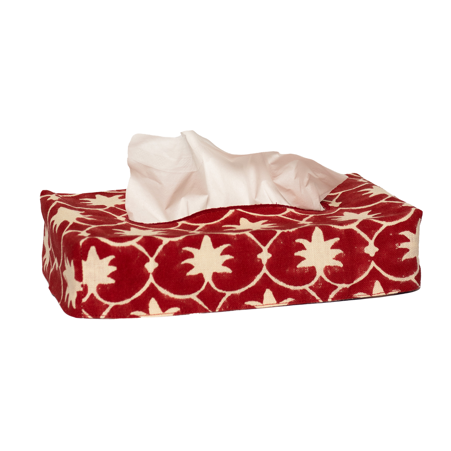 Skinny Palm Grove Linen Tissue Box Cover