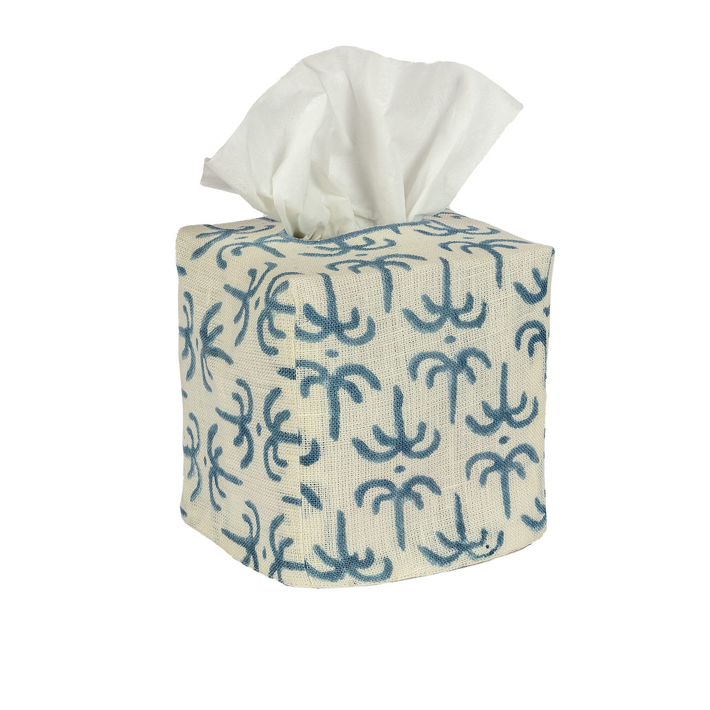 Square Linen Tissue Box Cover