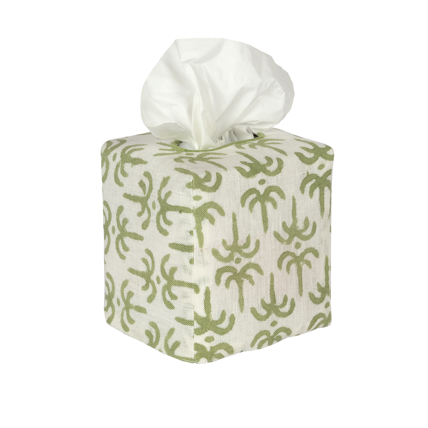 Square Linen Tissue Box Cover