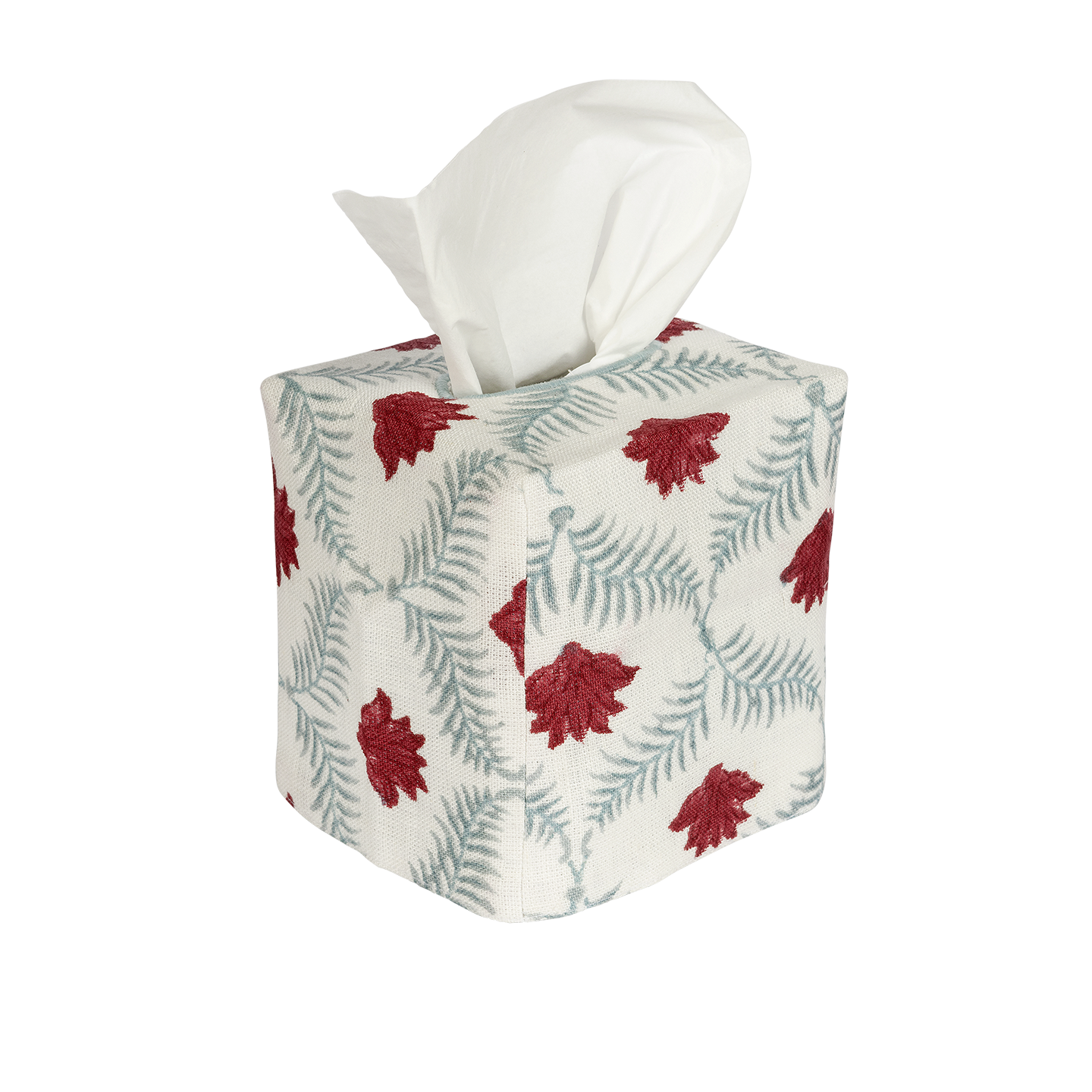 Square Linen Tissue Box Cover