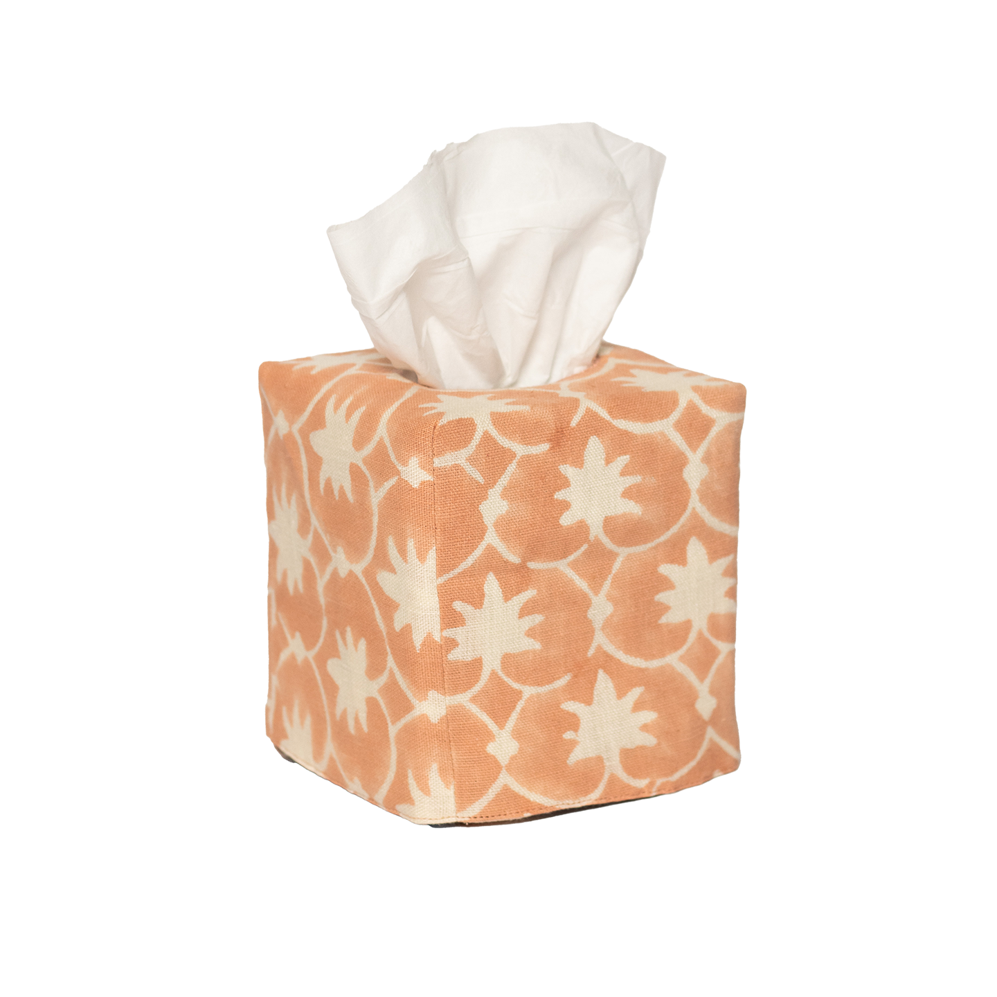 Square Palm Grove Linen Tissue Box Cover