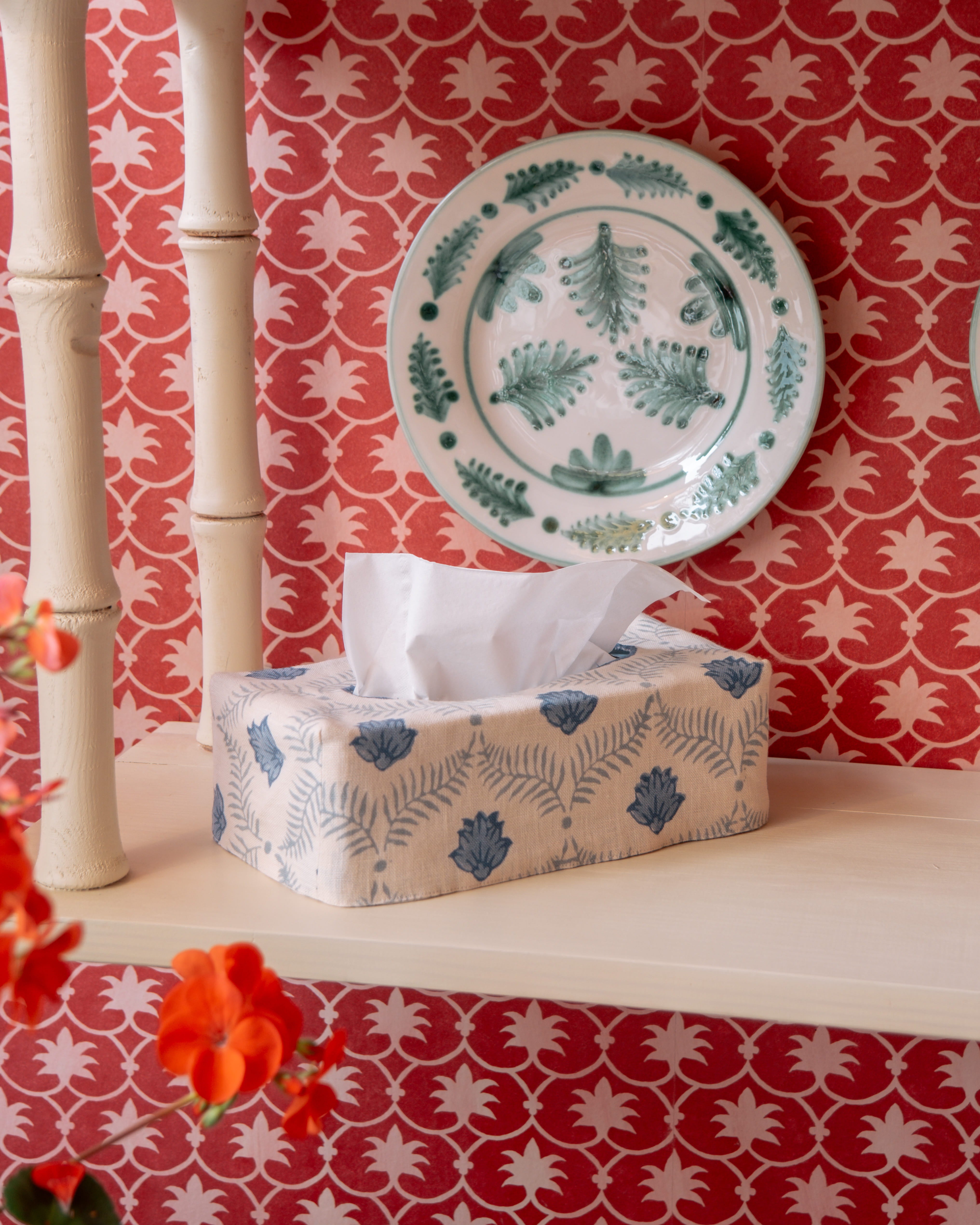 The OG Lotus Linen Tissue Box Cover