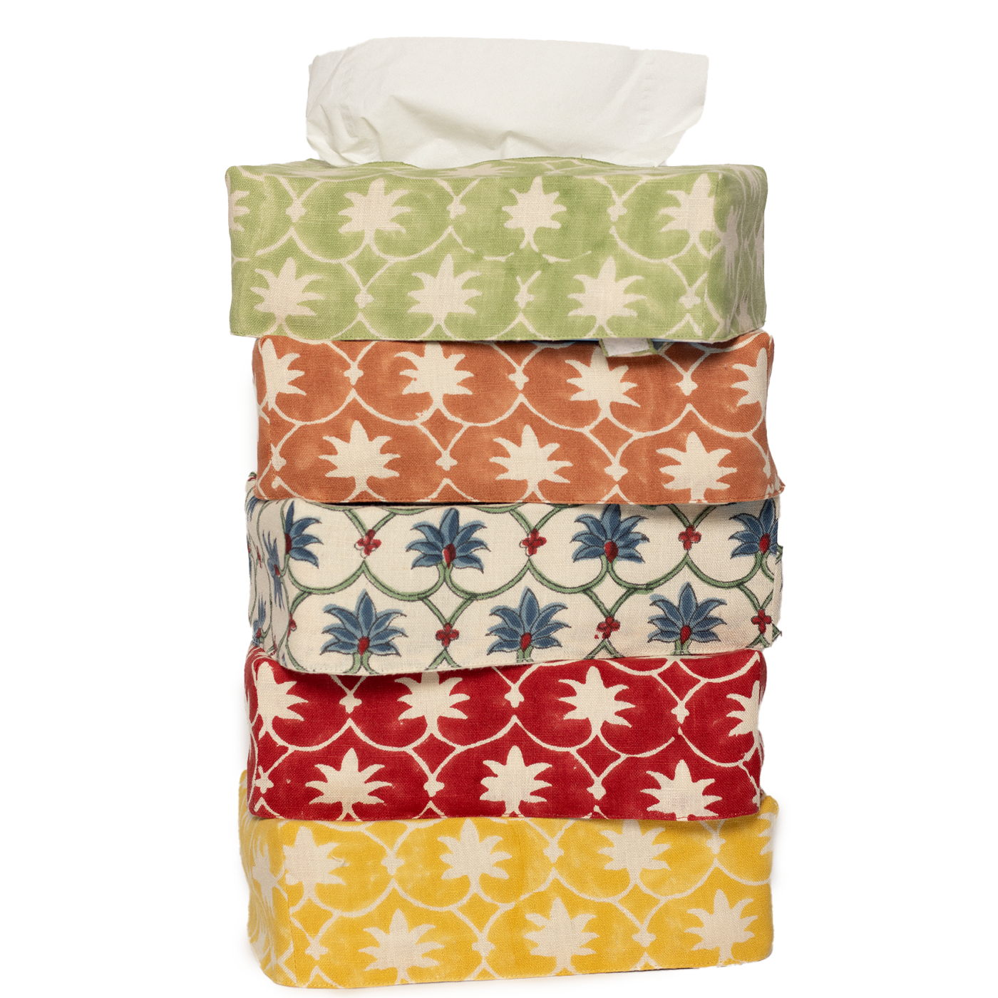 The OG Palm Grove Linen Tissue Box Cover