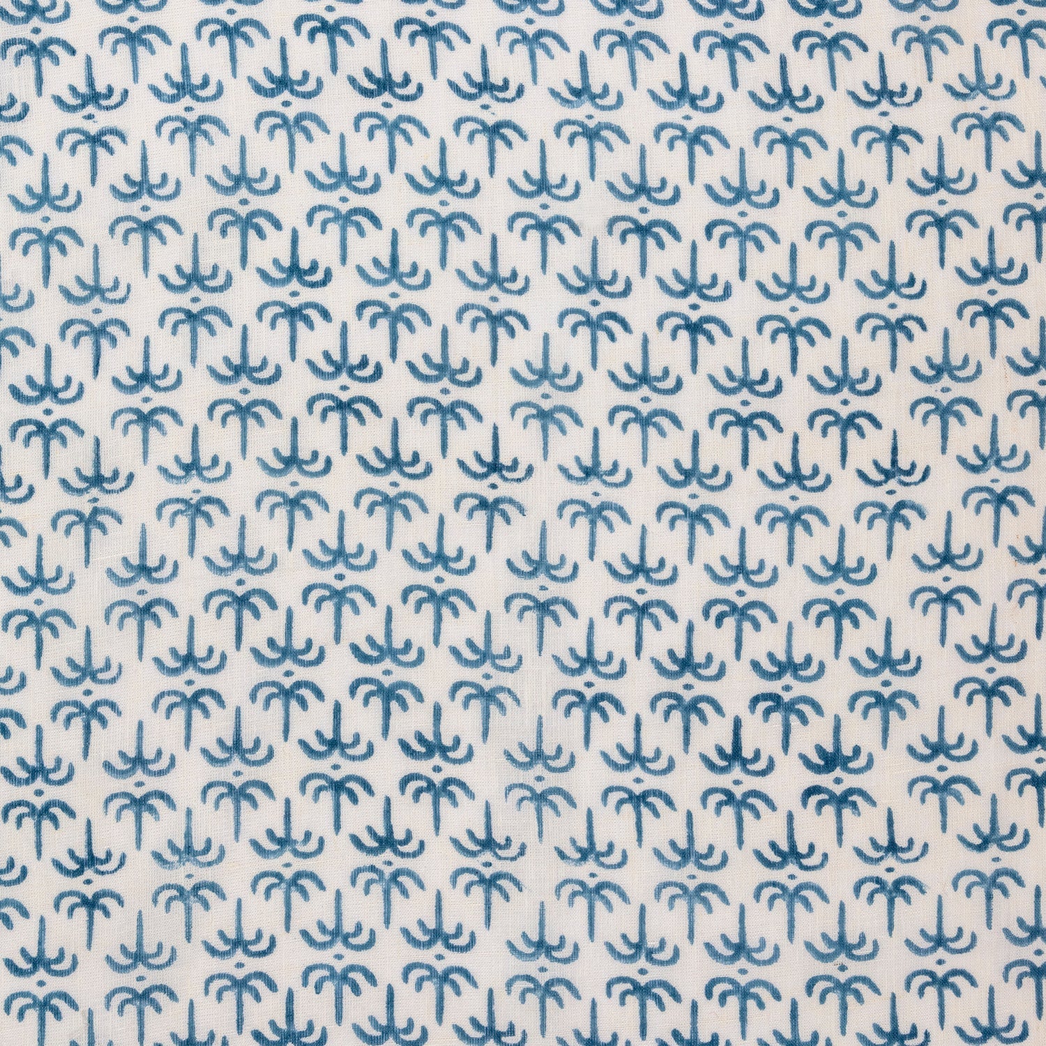 Blue Callaloo Linen Fabric - Alice Palmer & Co