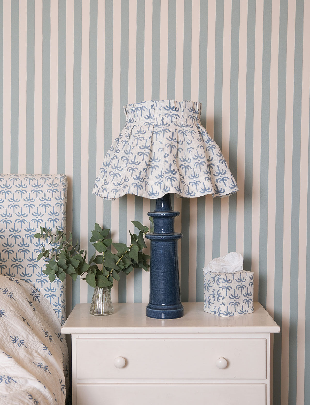 Callaloo Linen Box Pleat Lampshades