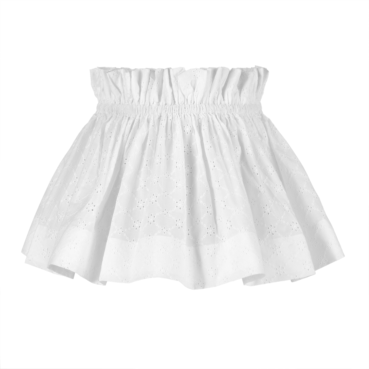 Broderie Trellis Cotton Scrunchie Lampshade