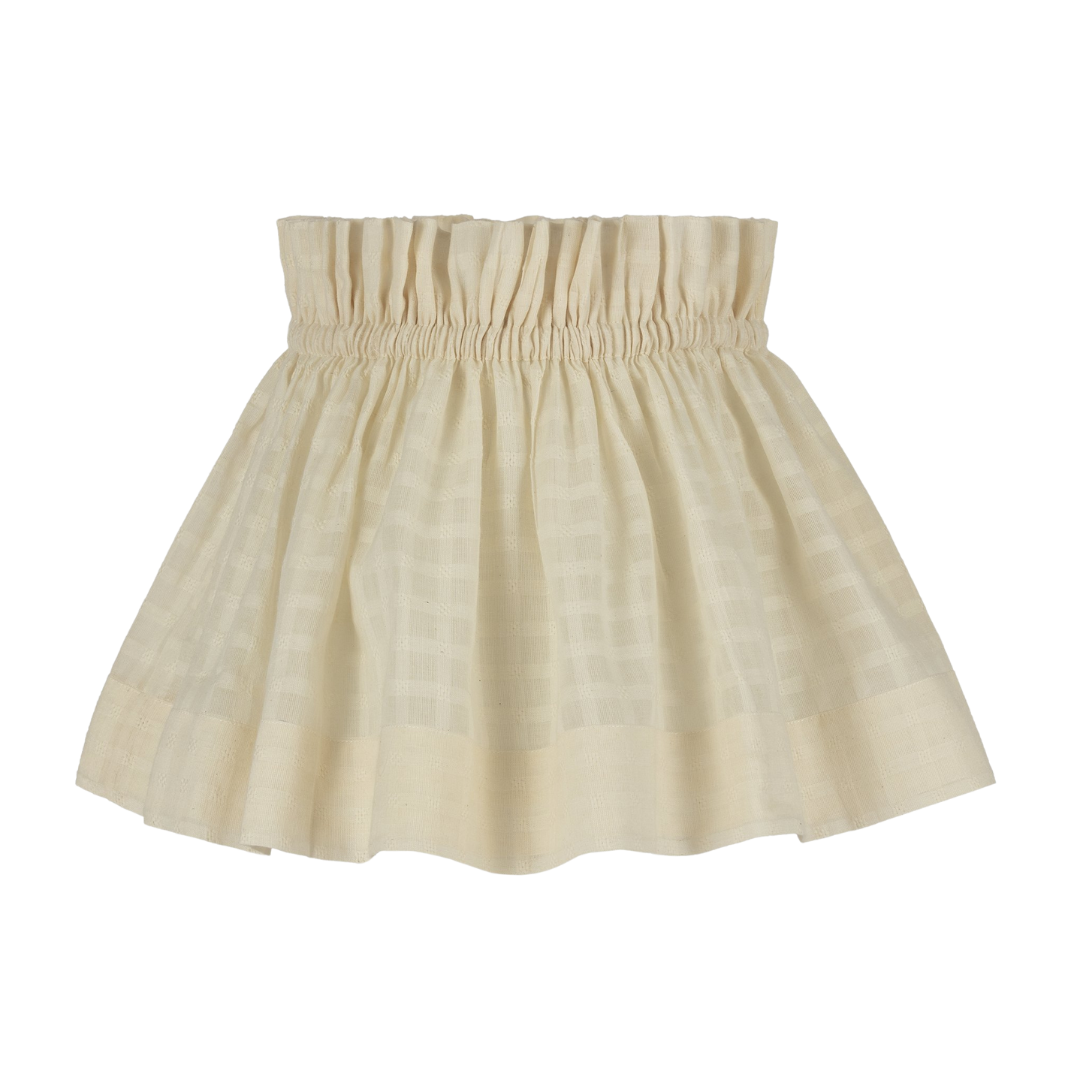 Checked Cheesecloth Cotton Scrunchie Lampshade