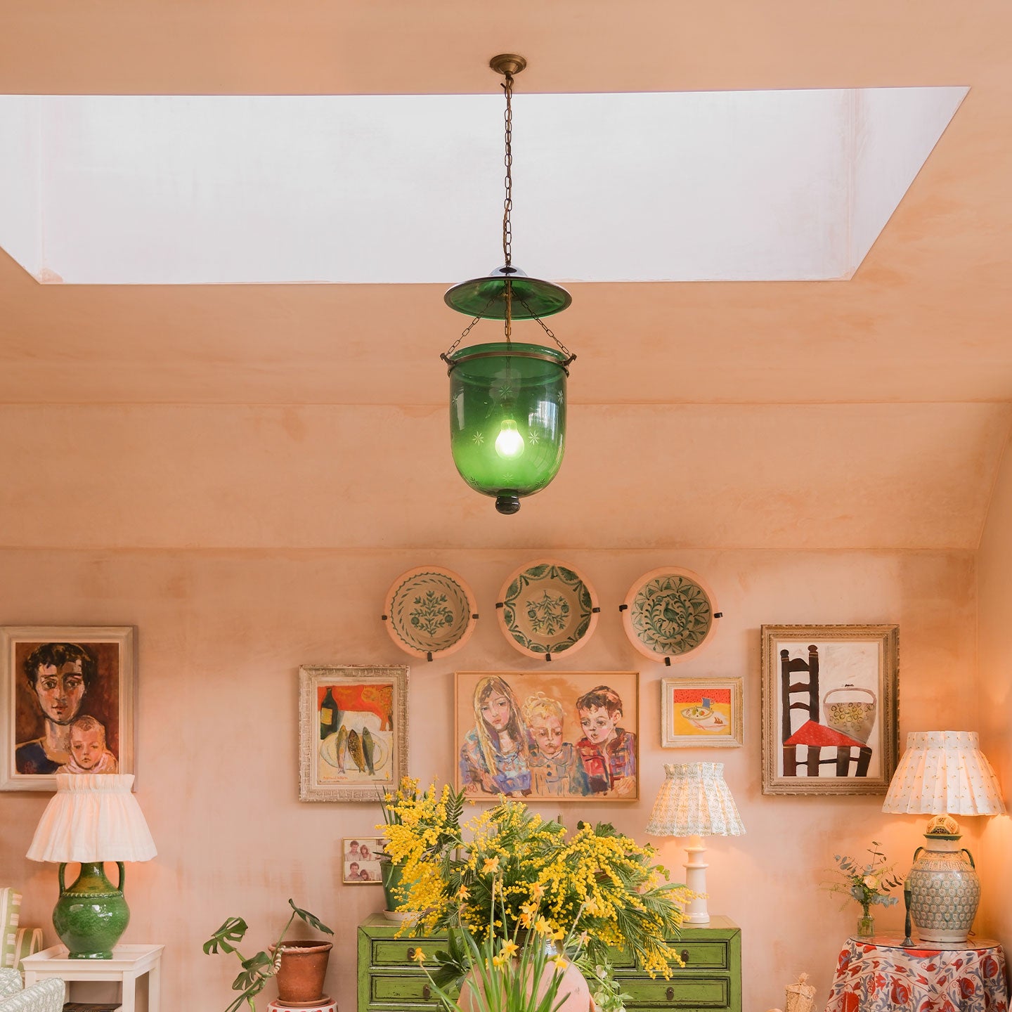 Bottle Green Hundi Lantern