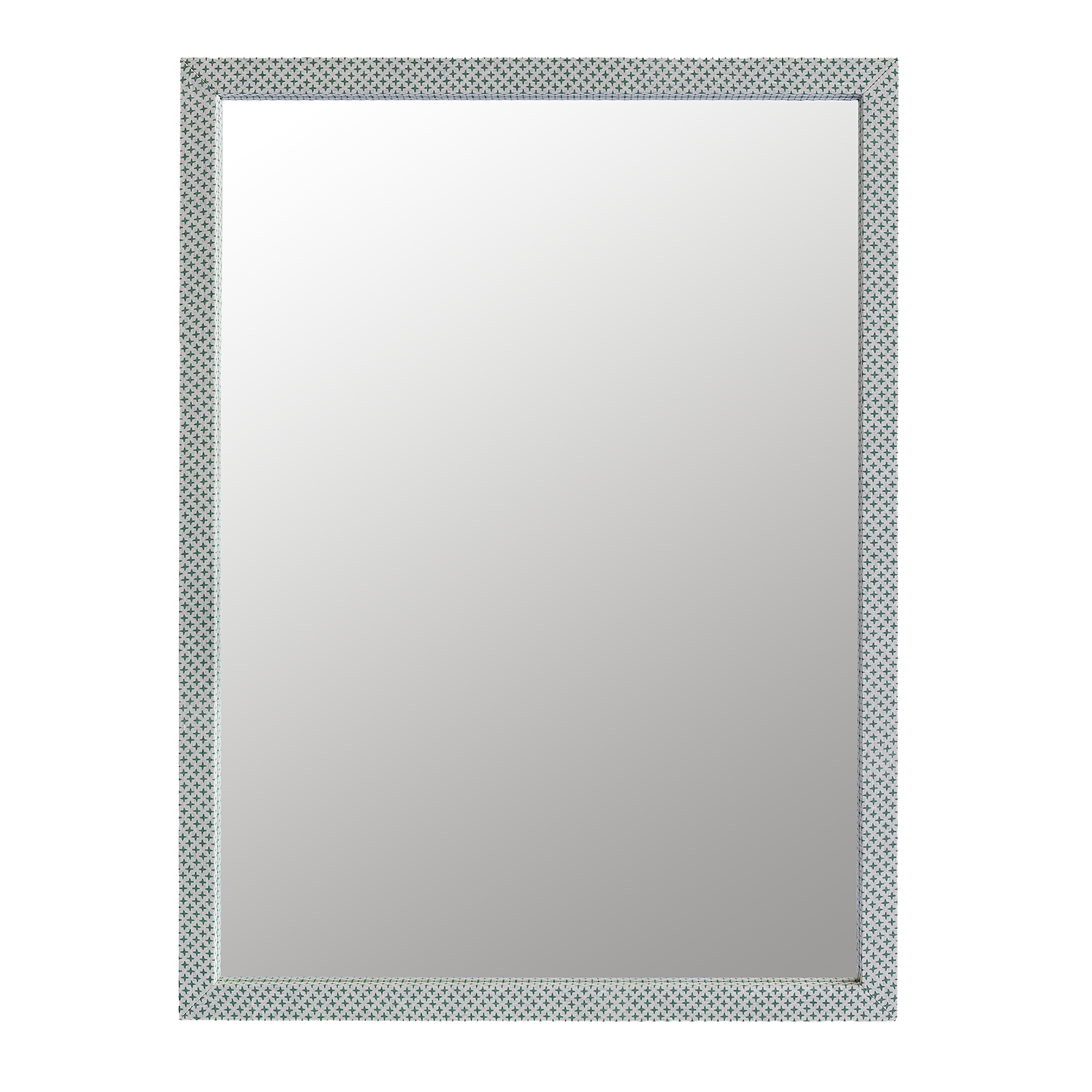 Fez Green Cross Fabric Mirror