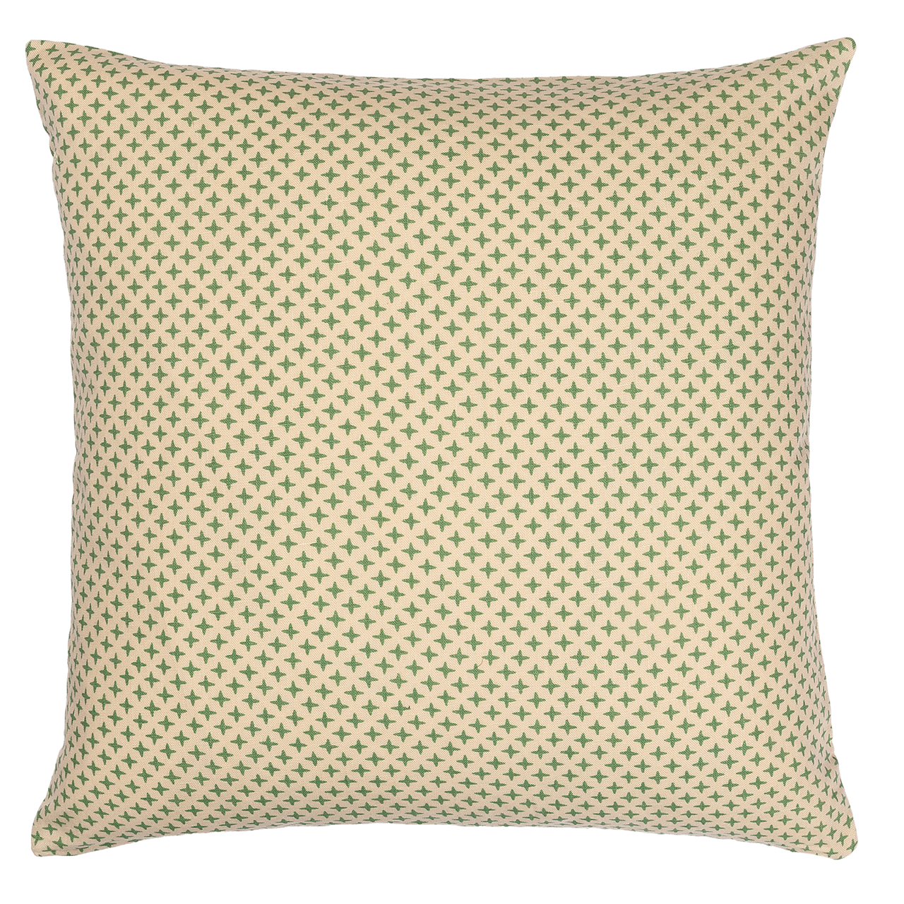 Fez Green Cross Square Cushion