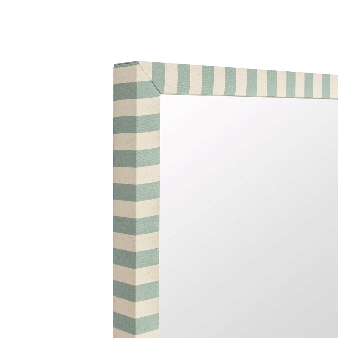 Tangier Iceberg Stripe Fabric Mirror