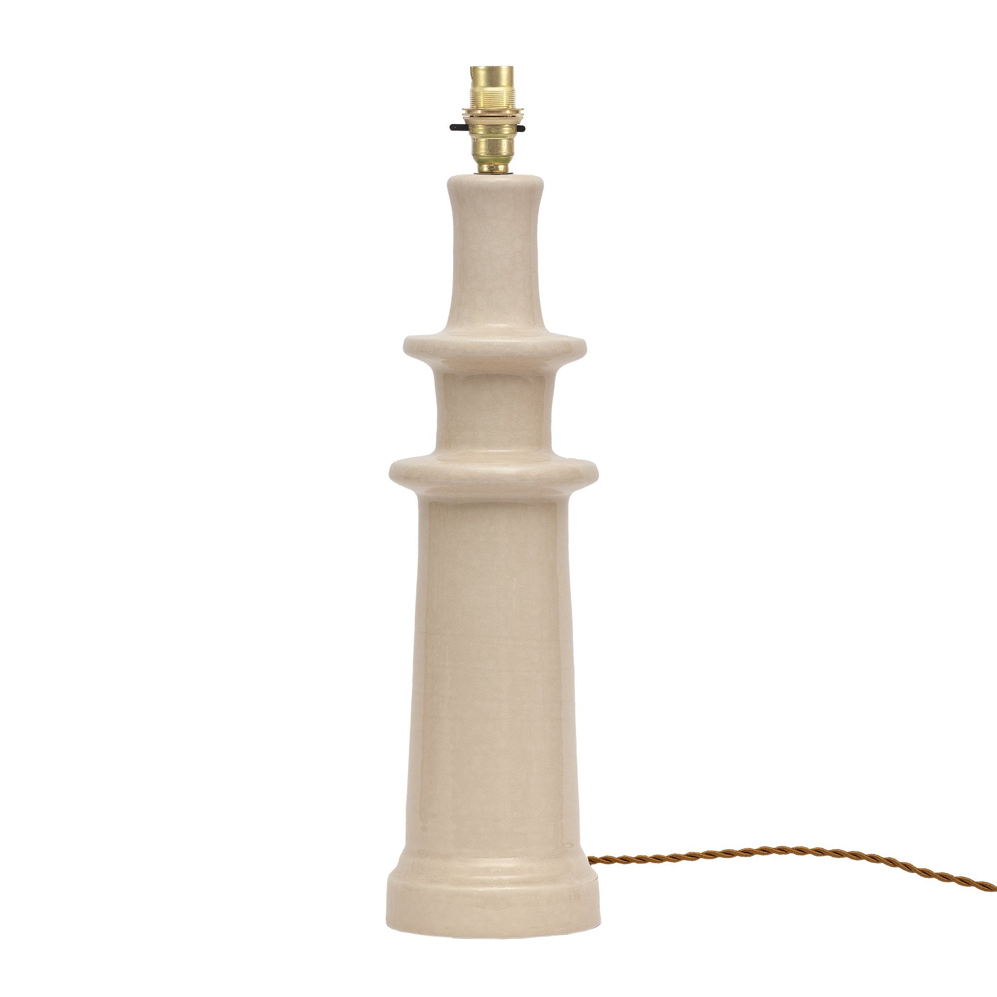 Ivory Candlestick Lamp Base - Alice Palmer & Co