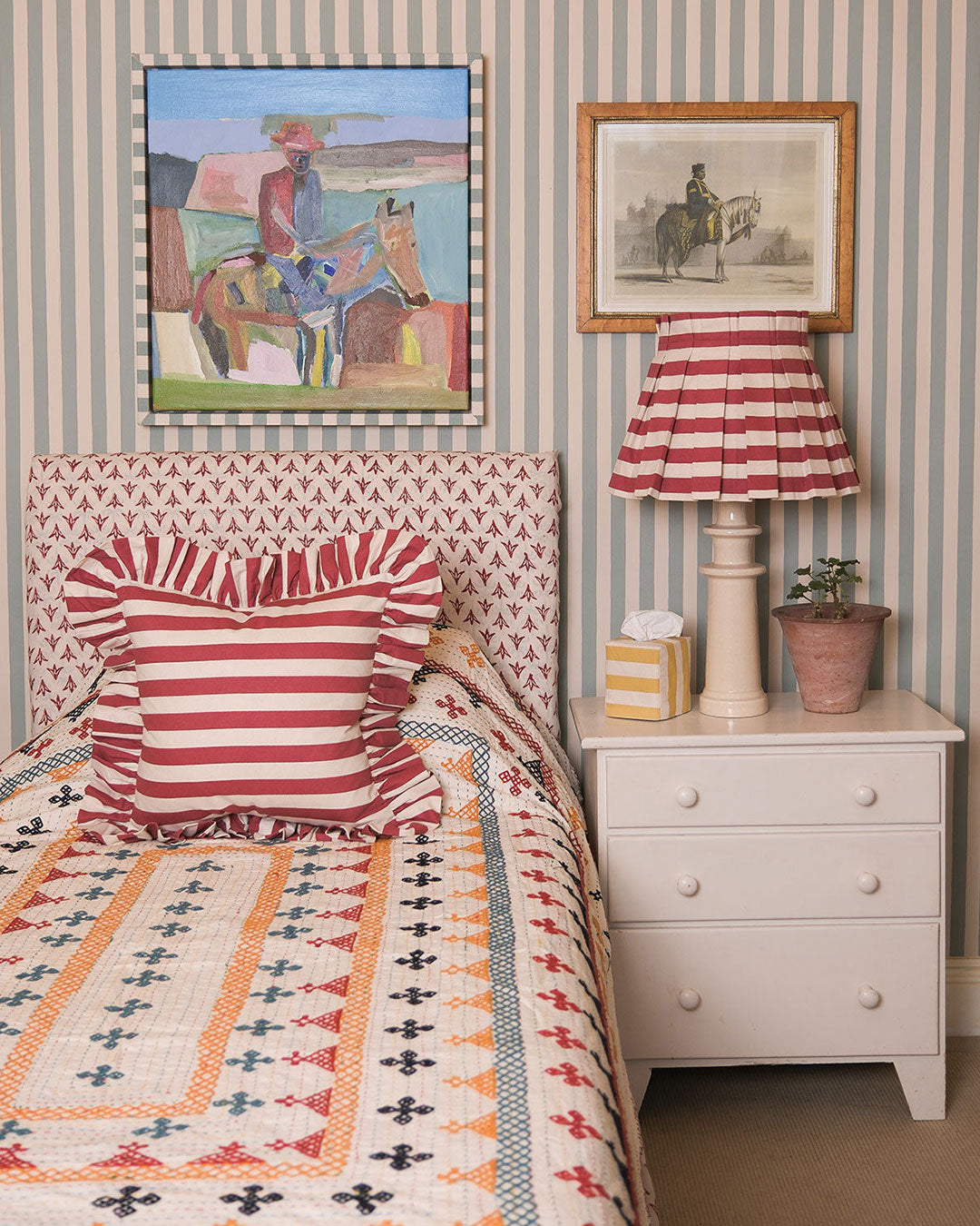 Ivory Candlestick Lamp Base