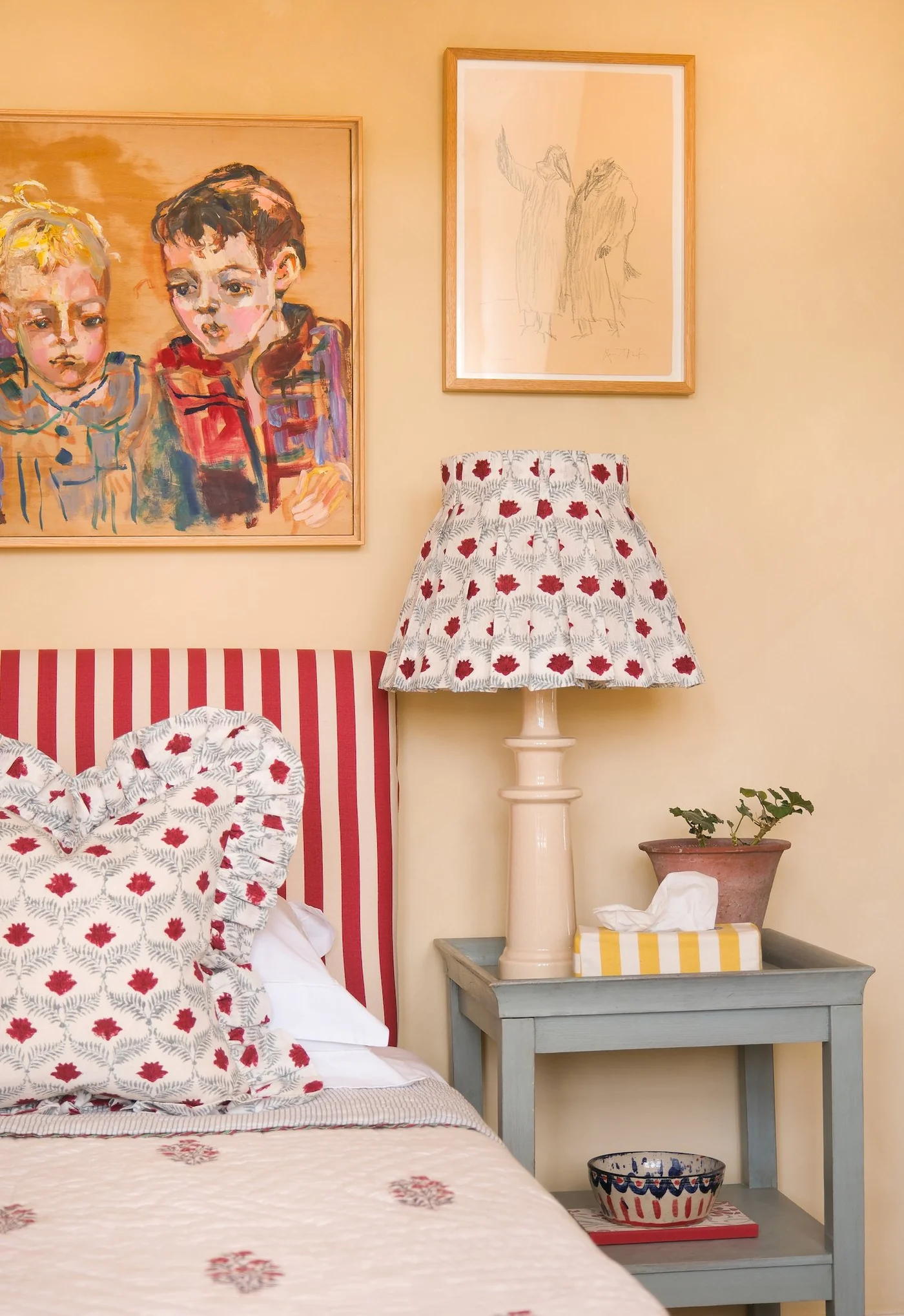 Lotus Linen Box Pleat Lampshades